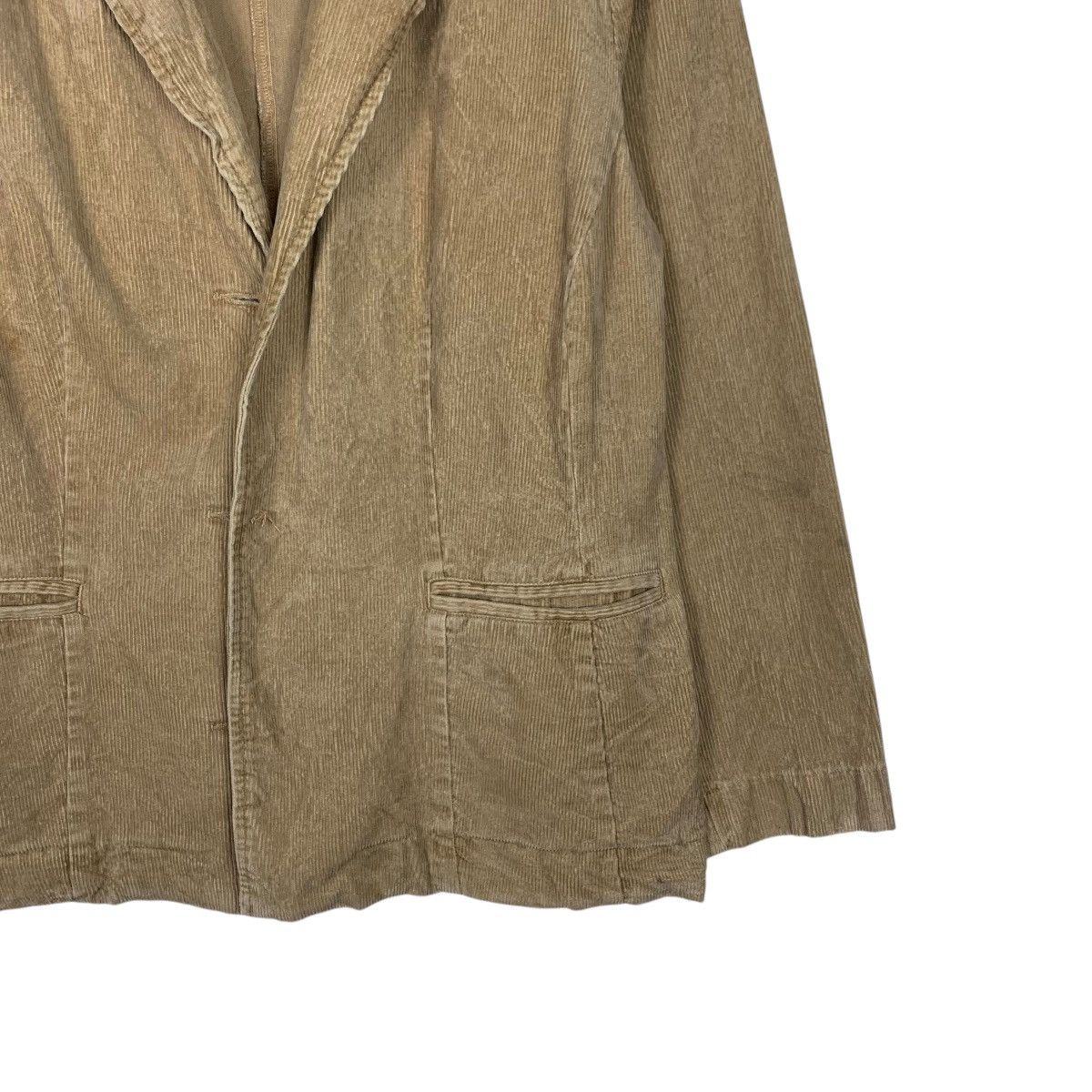Japanese Brand MASSIMO Woman Corduroy Casual Jacket #2160-C95 Size XL / US 12-14 / IT 48-50 - 4 Thumbnail