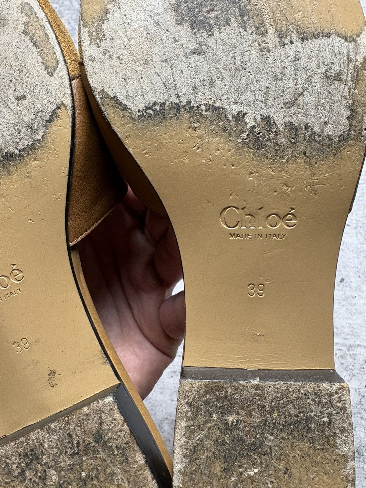 Chloe Chloe Luxury Metal Logo Sandals Size US 9 / IT 39 - 9 Thumbnail