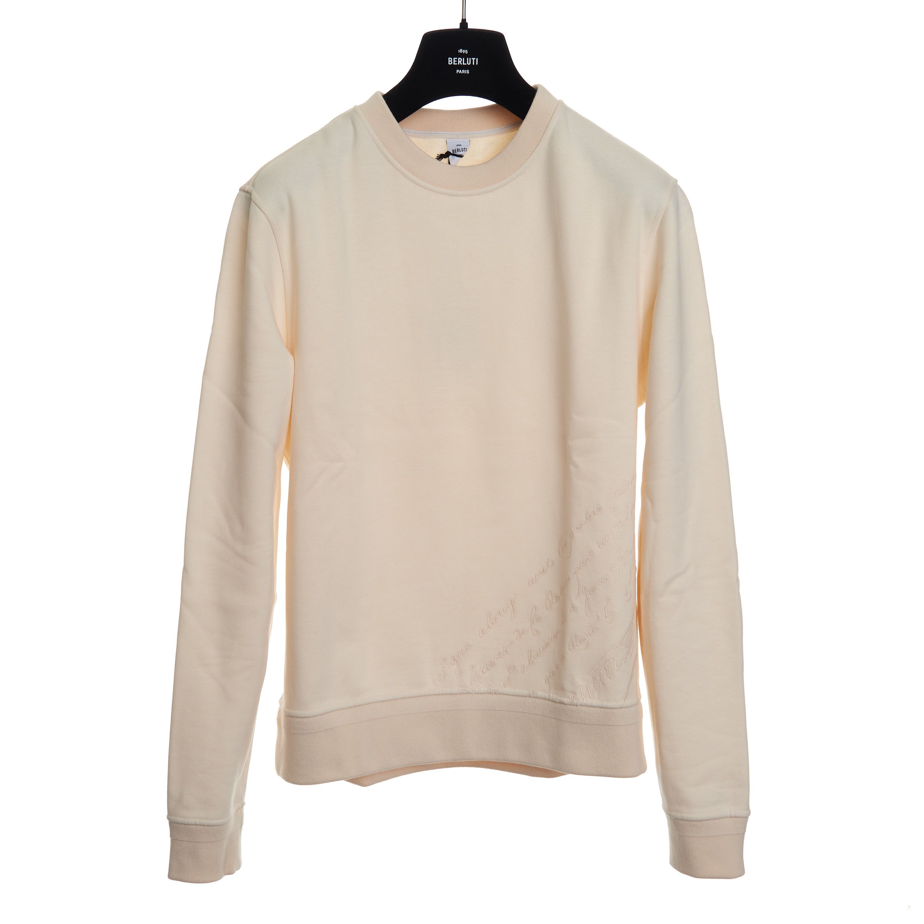 Berluti Embroidered Scritto Sweatshirt Size US S / EU 44-46 / 1 - 1 Thumbnail