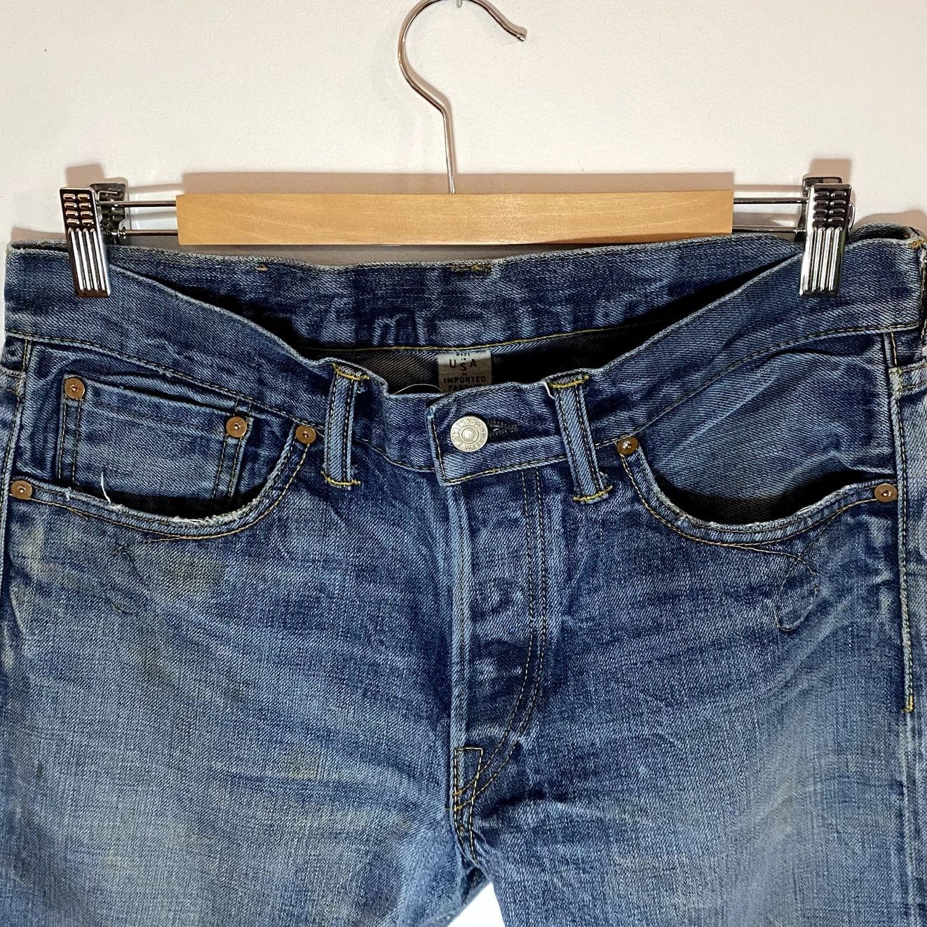 RRL Ralph Lauren RRL Double RL Ralph Lauren Selvedge Slim Boot Jeans 31x30 Size US 31 - 3 Thumbnail