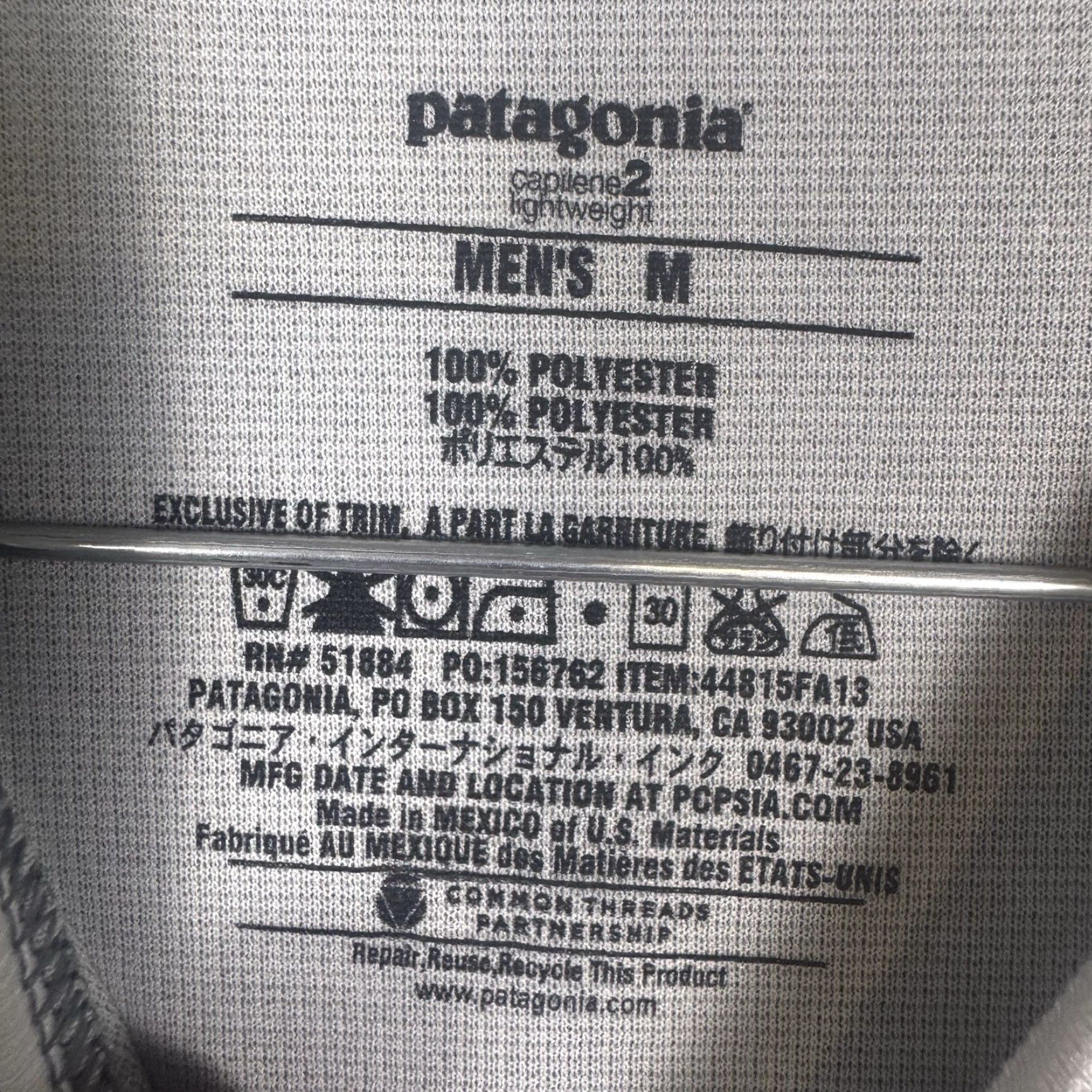 Patagonia Patagonia Capilene 2 Lightweight Shirt Mens M Base Layer Pullover Crewneck Shirt Size US M / EU 48-50 / 2 - 6 Thumbnail