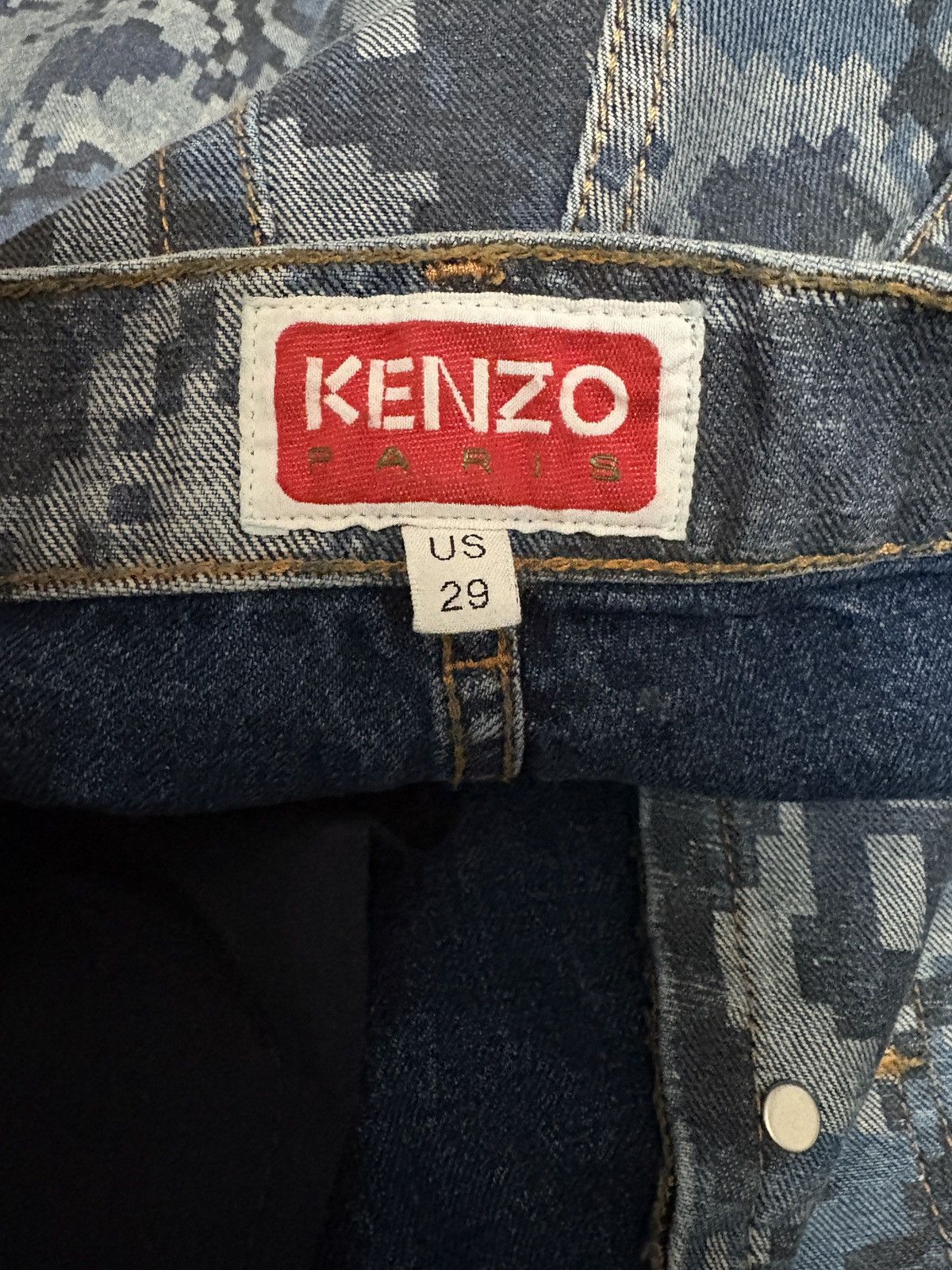 Kenzo Kenzo x Nigo Pixelated Floral Jeans Size US 29 - 8 Thumbnail