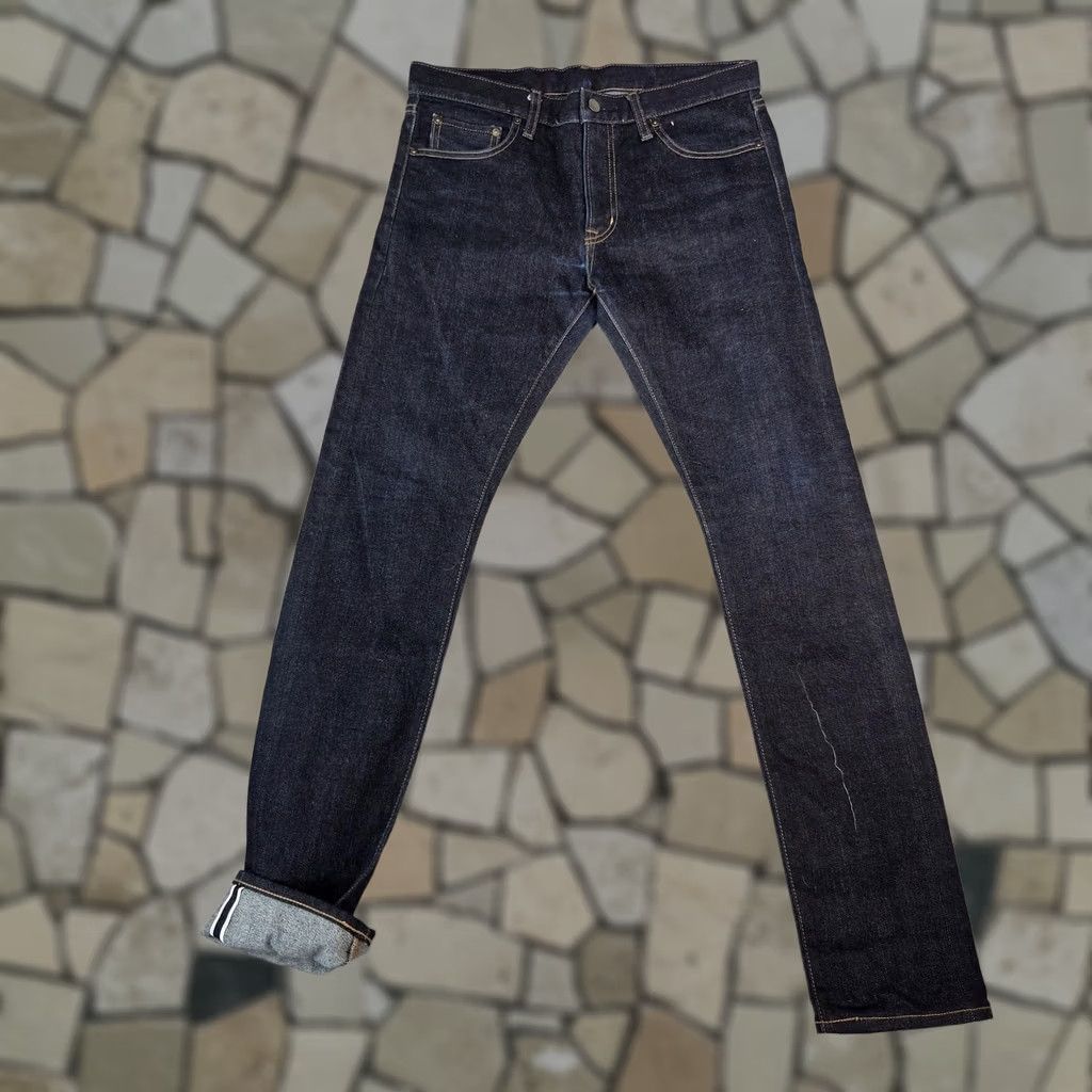 Uniqlo Uniqlo Jeans Mens Slim Tapered Selvedge Raw Indigo 31x31 Den​im Size US 31 - 1 Thumbnail