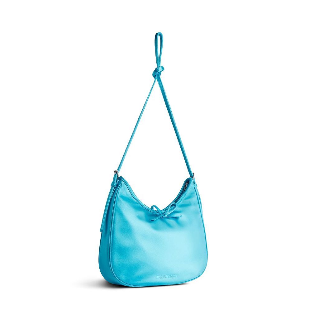 Balenciaga o1srvl11e0226 Size: OS / Leopolda Small Hobo Bag In Blue Size ONE SIZE - 2 Thumbnail