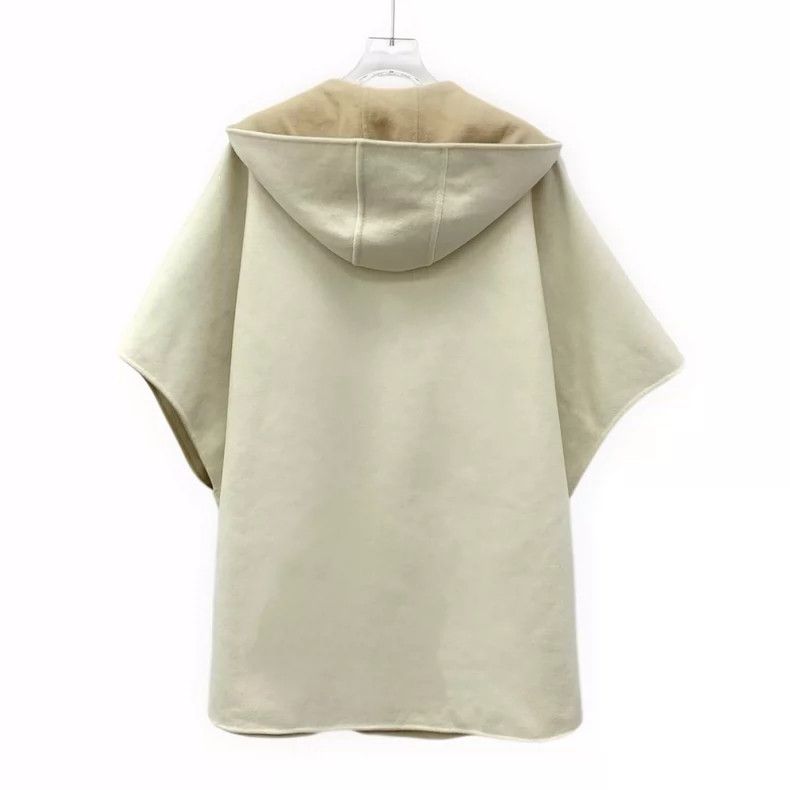 Loro Piana LORO PIANA Brown cashmere hooded cloak with double-sided t Size S / US 4 / IT 40 - 4 Thumbnail