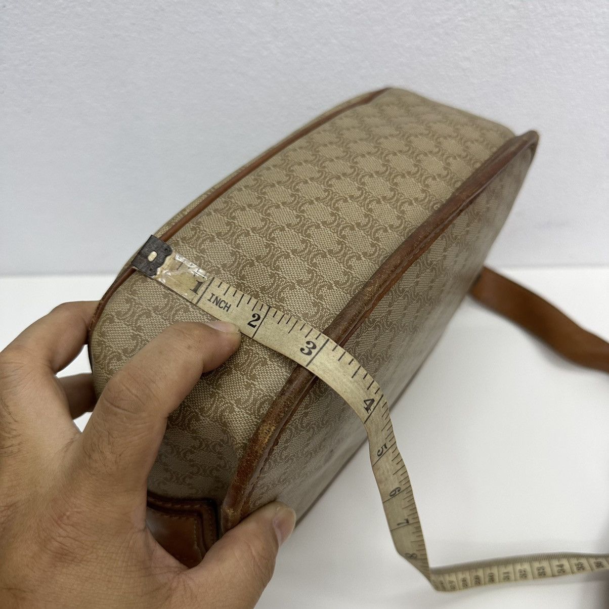 Celine ‼️YES‼️ AUTHENTIC CELINE MACADAM SHOULDER SHOULDER BAG Size ONE SIZE - 18 Thumbnail