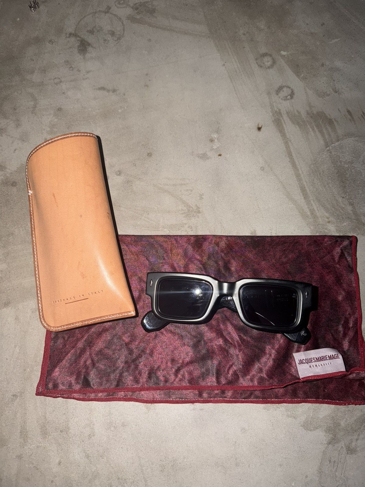 Jacques Marie Mage Jacques Marie Mage Ascari Black Sunglasses Size ONE SIZE - 1 Thumbnail