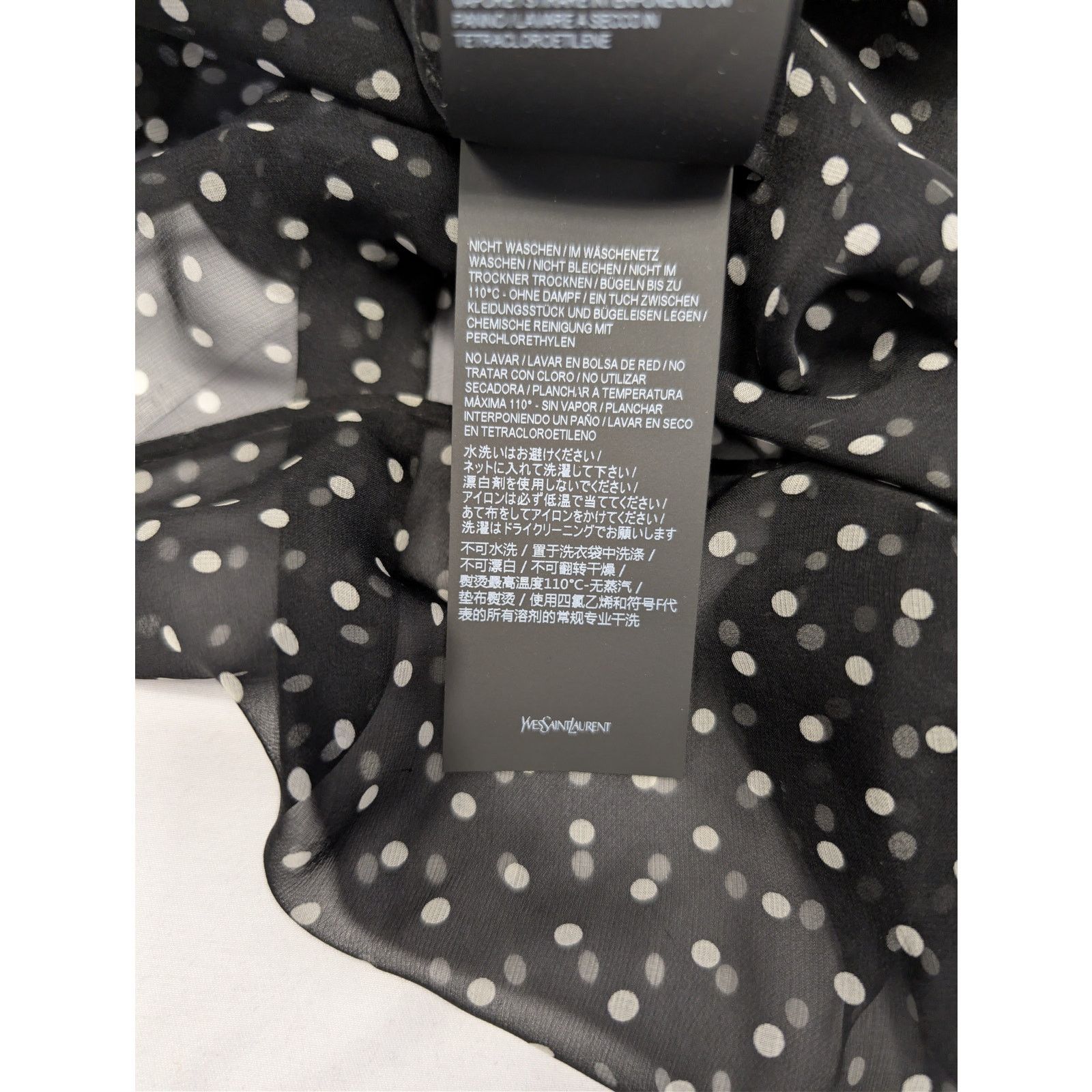 Saint Laurent Paris o1rshd1 Tank Tops / Moussseline Petit Pois in Noir Size US M / EU 48-50 / 2 - 17 Thumbnail