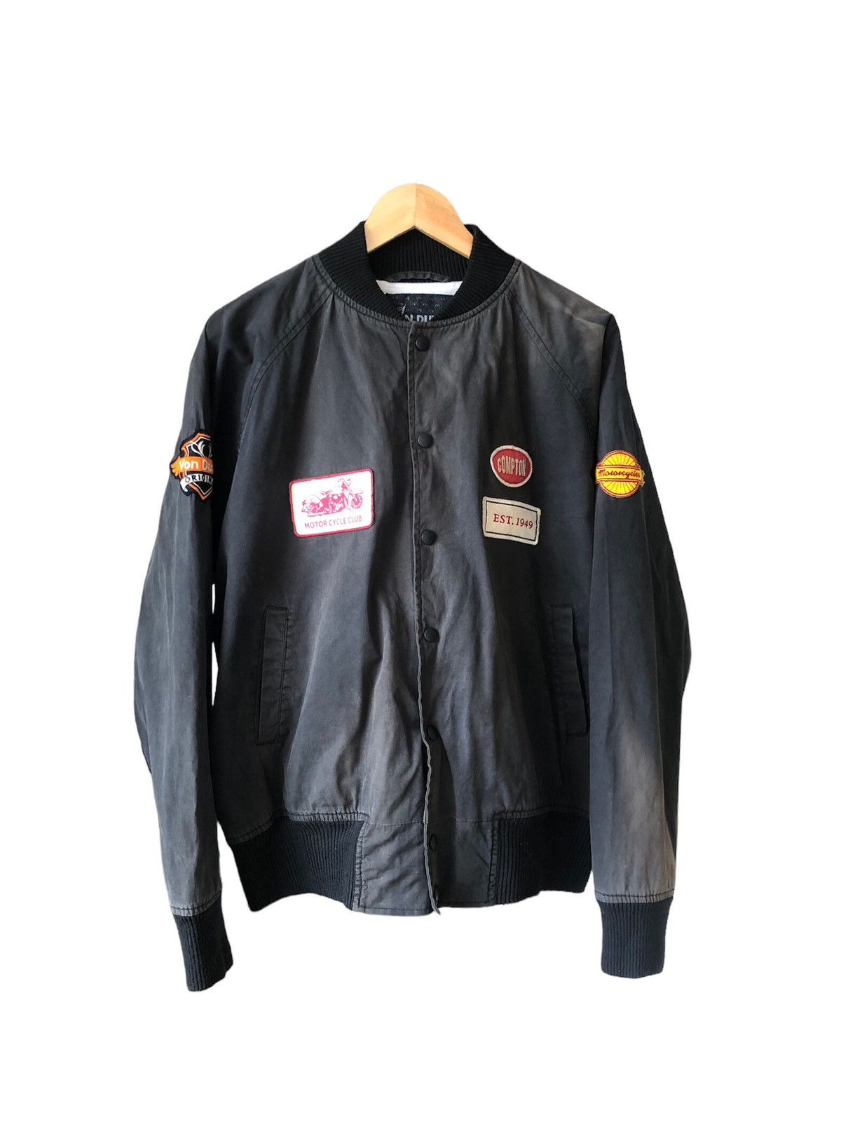 Von Dutch Vintage Von Dutch Big Logo Faded Colour Bomber Jacket Size US L / EU 52-54 / 3 - 1 Thumbnail