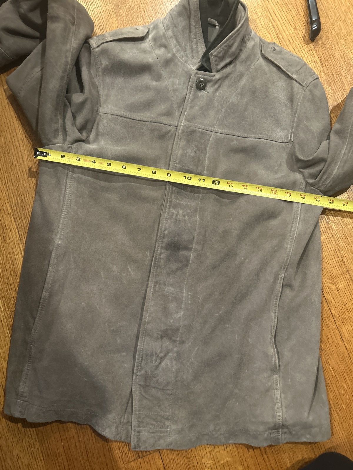 Allsaints Allsaints Suede Shirt Jacket Gray Medium Military Size US M / EU 48-50 / 2 - 8 Thumbnail