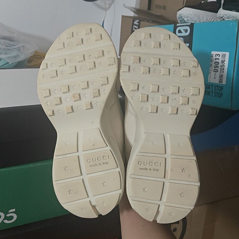 Gucci Gucci Rhyton Logo Low-Top Dad Sneakers - Size US 8.5 / EU 41-42 - 4 Thumbnail