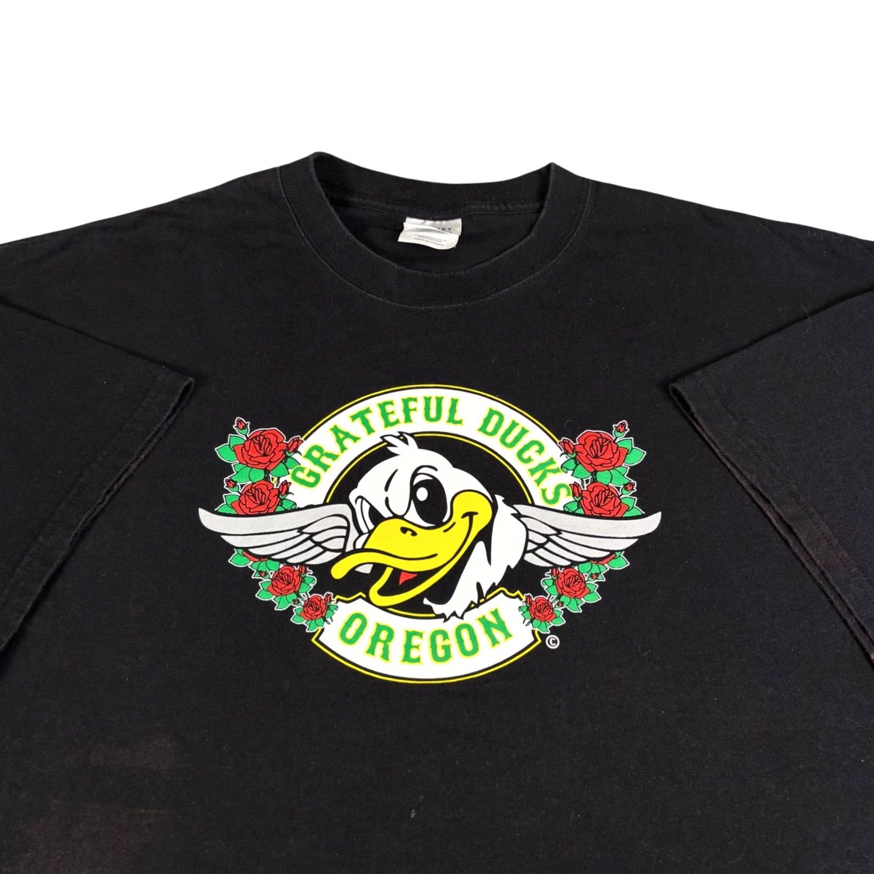Vintage Oregon Ducks Grateful Dead Shirt Mens 3XL Black Grateful Ducks Graphic Tee Size US XXL / EU 58 / 5 - 2 Thumbnail