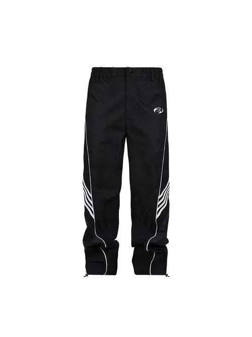 VIBE Retro side striped casual straight sports trousers Size US 34 / EU 50 - 7 Thumbnail