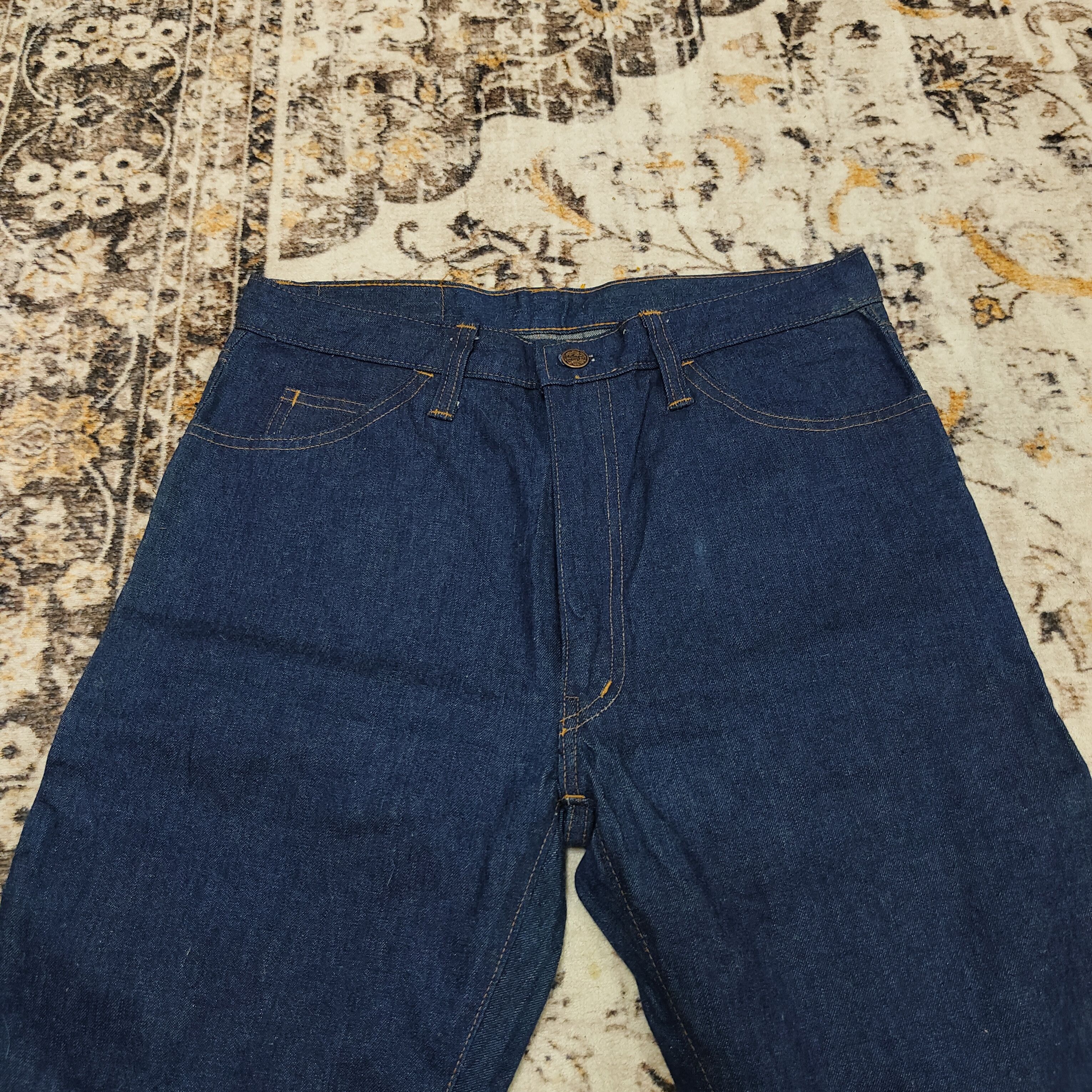 Japanese Brand Vintage 70s YKK Flare Denim Jean Size US 31 - 3 Thumbnail
