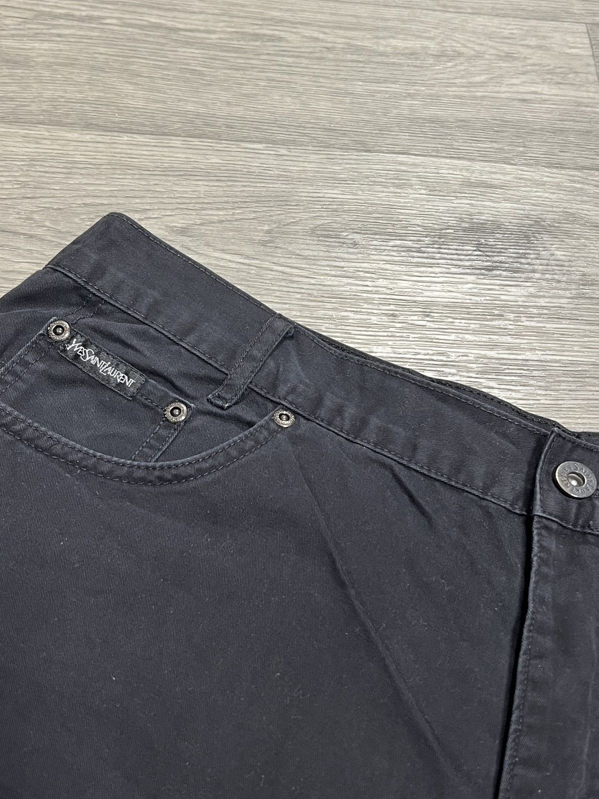Vintage × Yves Saint Laurent Yves Saint Laurent vintage chino pants YSL jeans black Size US 36 / EU 52 - 4 Thumbnail