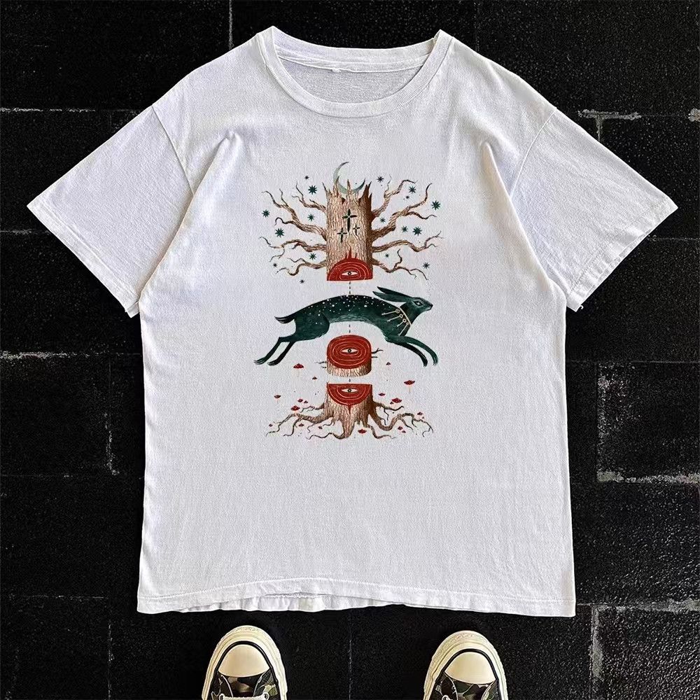 Japanese Brand × Vintage Elk pattern street fashion retro t-shirt Size US M / EU 48-50 / 2 - 1 Thumbnail
