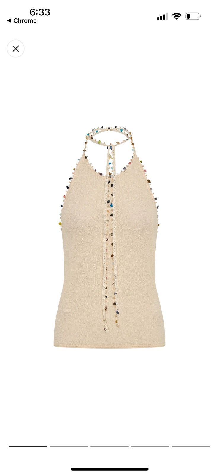 Christopher Esber Christopher Esber Beach Quartz halter-neck tank top Size XS / US 0-2 / IT 36-38 - 1 Thumbnail