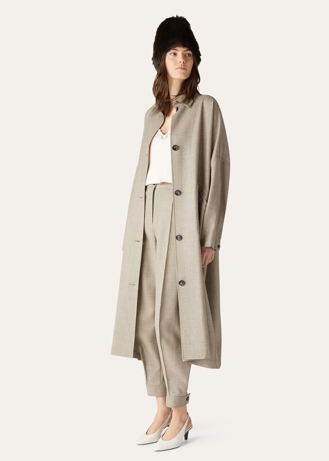 Loro Piana o1srvl11e1124 Virgin Wool Tailoring Coat in Grey Size S / US 4 / IT 40 - 7 Thumbnail