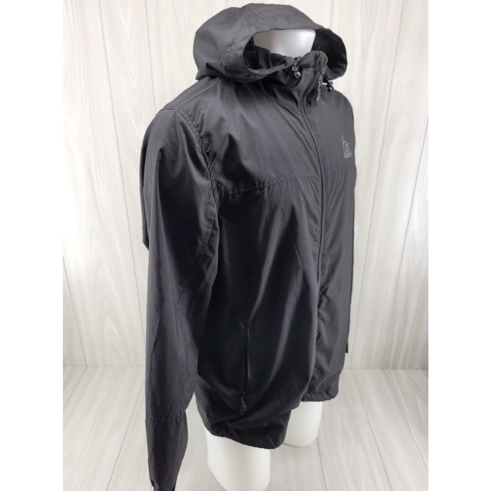 Vintage Gerry Jacket Hooded Windbreaker Men’s Black Medium Size US M / EU 48-50 / 2 - 5 Thumbnail