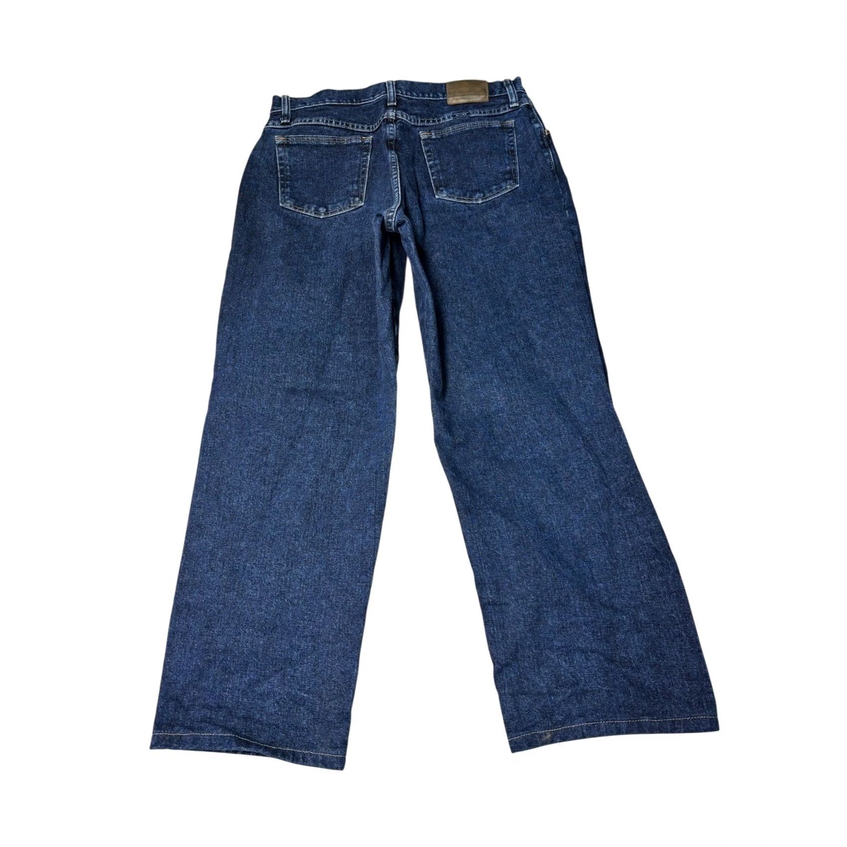 Wrangler Wrangler Blues Jeans Dark Wash 32x30 Relaxed Fit Denim Men WB101AD 5-Pocket Wide-Leg Cotton Green? Size US 32 / EU 48 - 6 Thumbnail