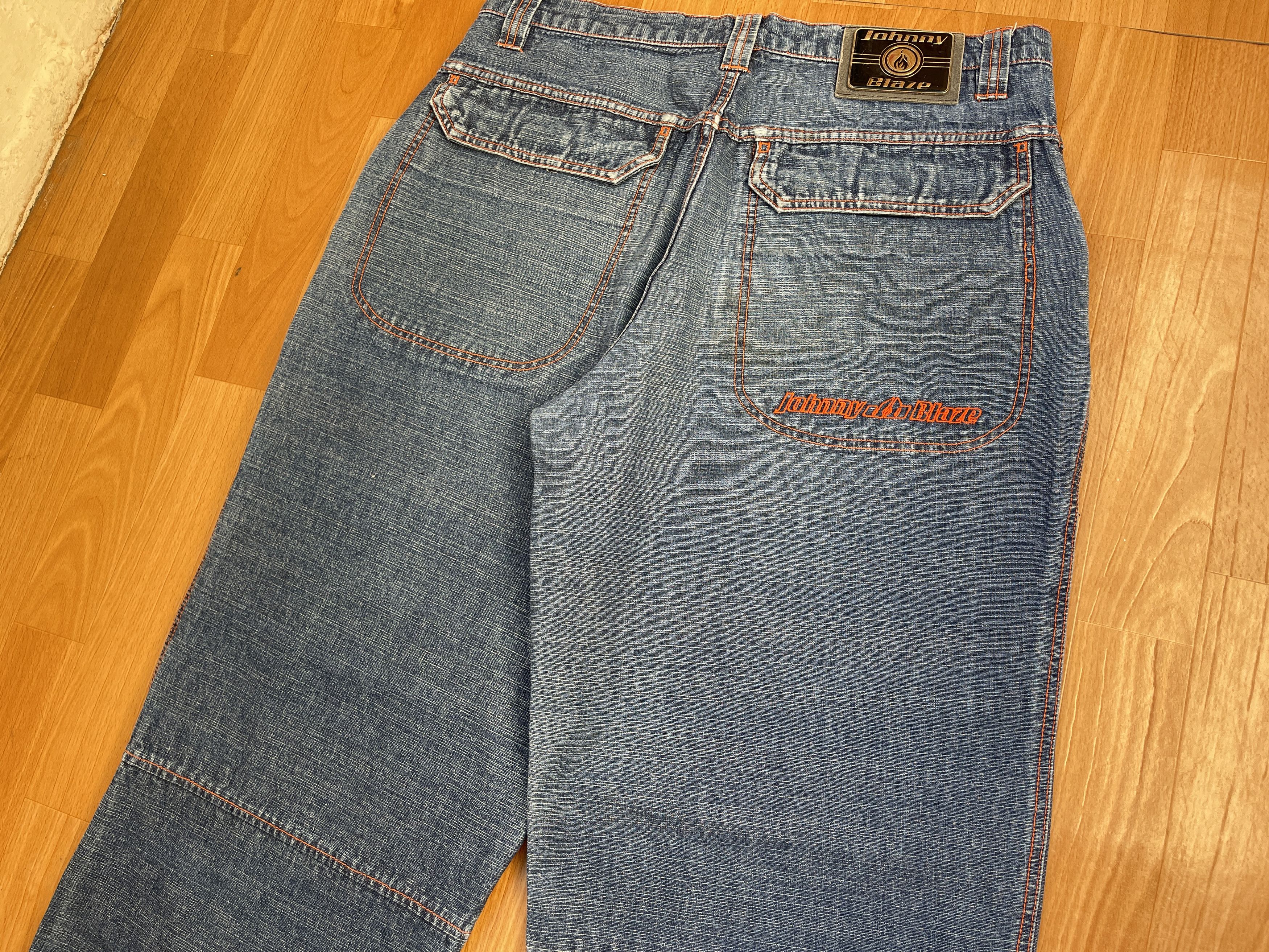 Wu-Tang Clan Johnny Blaze jeans, Wu Wear, vintage hip hop baggy, 90s 36 Size US 36 / EU 52 - 5 Thumbnail