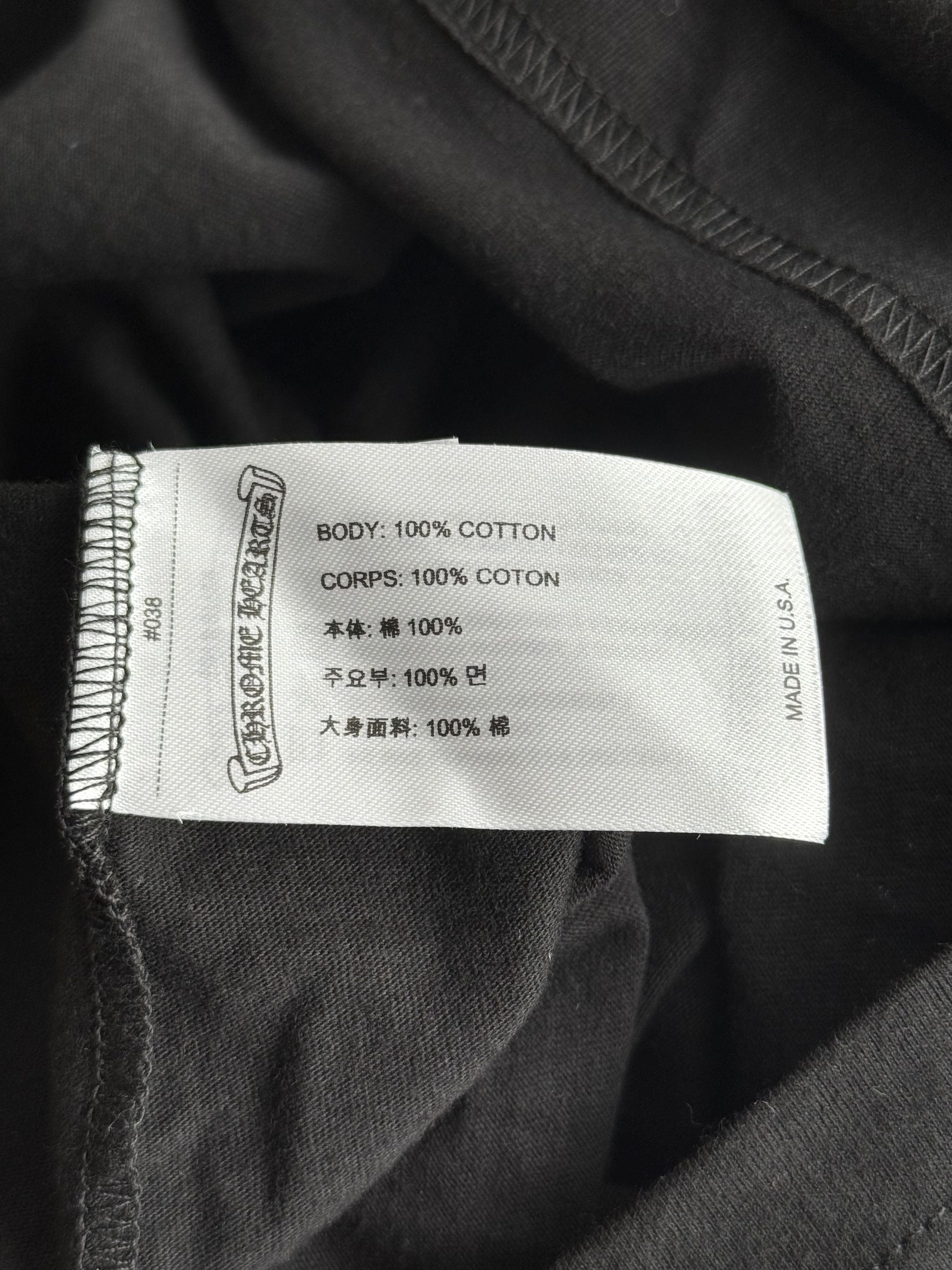 Chrome Hearts Chrome Hearts Black & White Neck Logo Longsleeve T-Shirt Size US XL / EU 56 / 4 - 4 Thumbnail