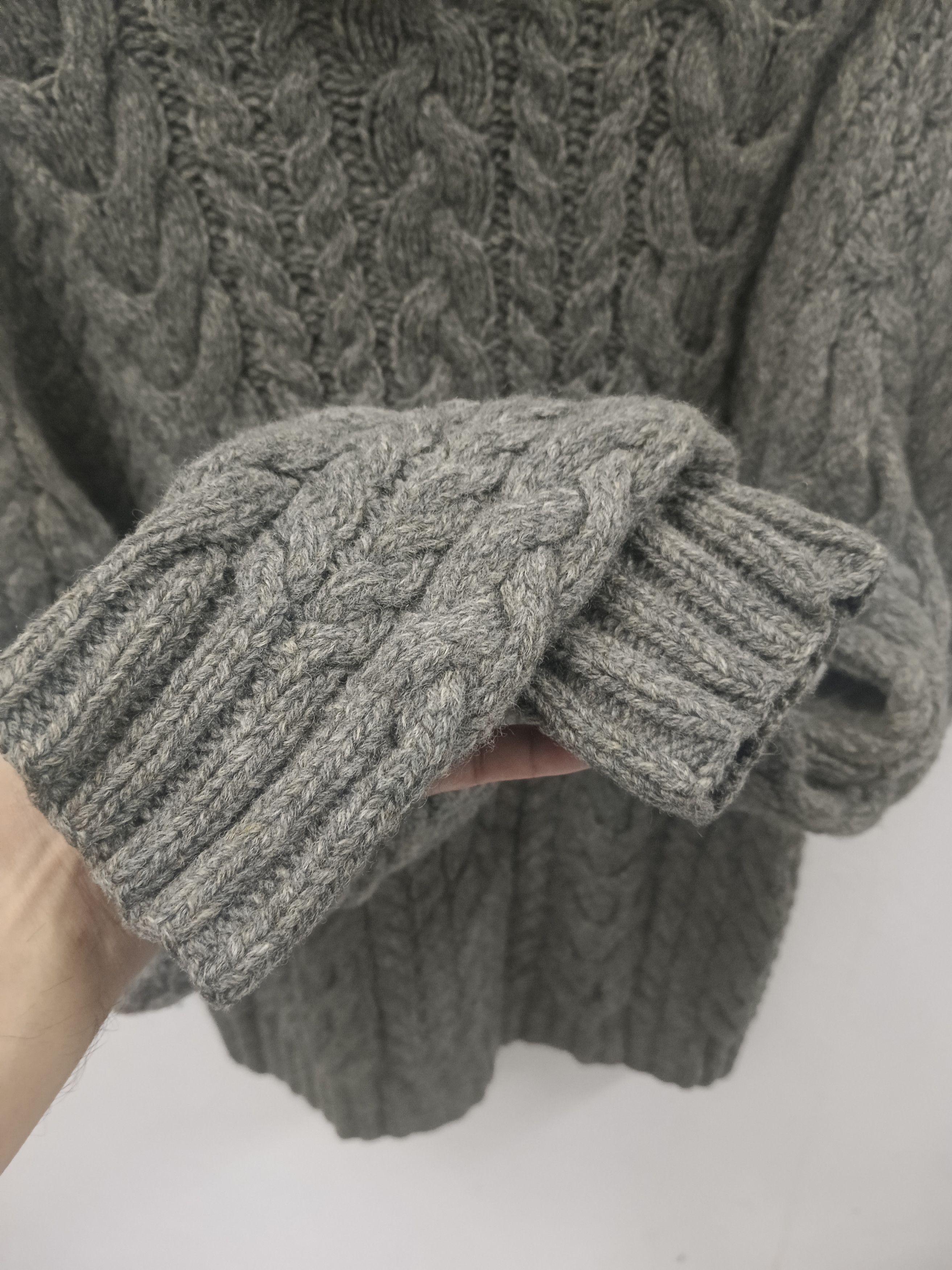 Polo Ralph Lauren Vintage Polo Ralph Lauren Hand Knit Cable Sweater Turtleneck Size US L / EU 52-54 / 3 - 3 Thumbnail