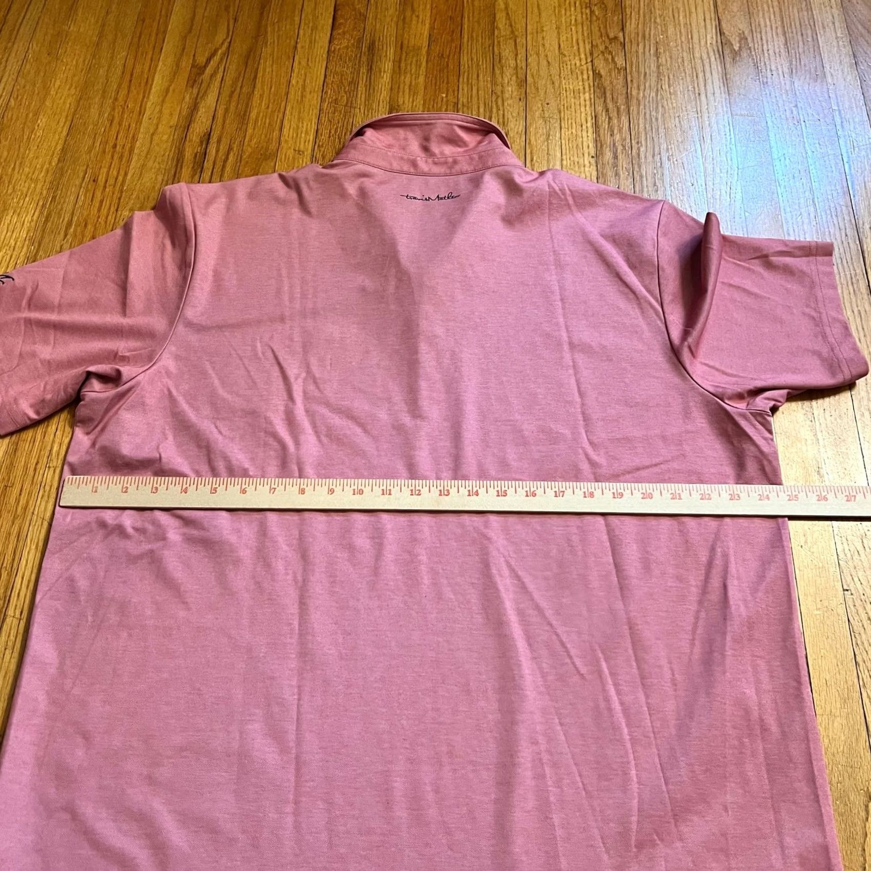 TravisMathew Travis Mathew Polo Shirt Mens XXL Pink Stripe Performance Golf Size US XXL / EU 58 / 5 - 5 Thumbnail