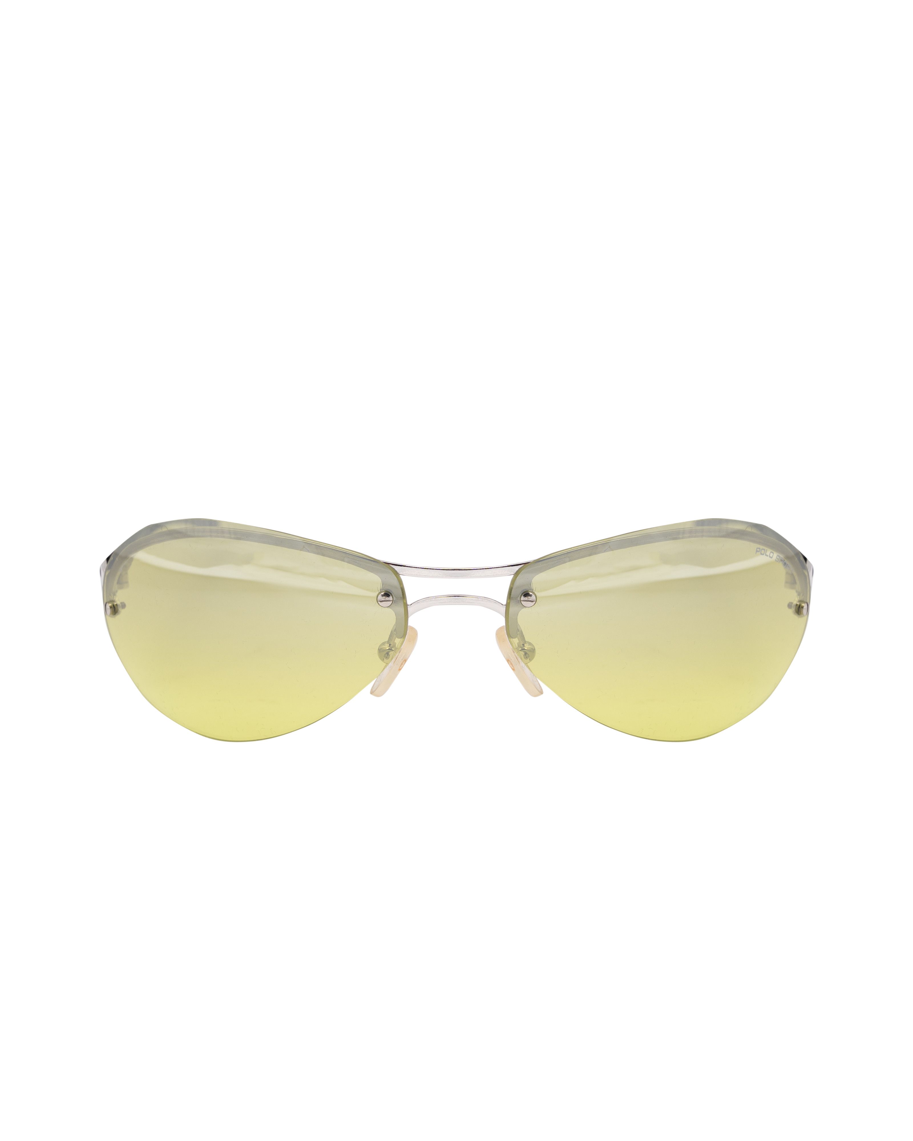Polo Ralph Lauren Ralph Lauren Polo Sport '90s Green Round Rimless Sunglasses Size ONE SIZE - 1 Thumbnail