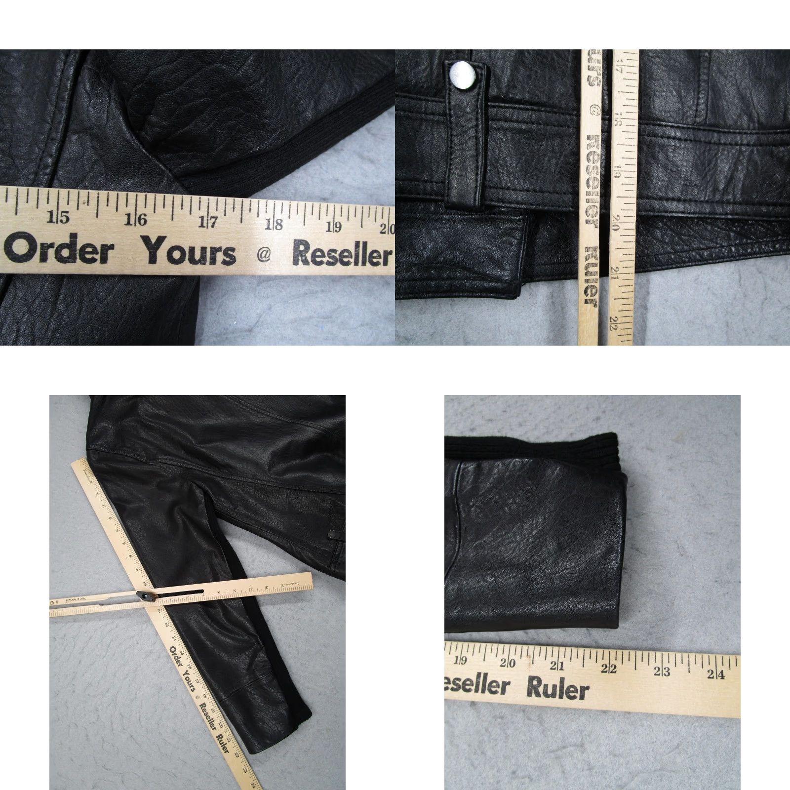 Vince Vince Jacket Womens M Black Lamb Leather Moto Asymmetrical Zip Biker Jacket Size M / US 6-8 / IT 42-44 - 8 Thumbnail