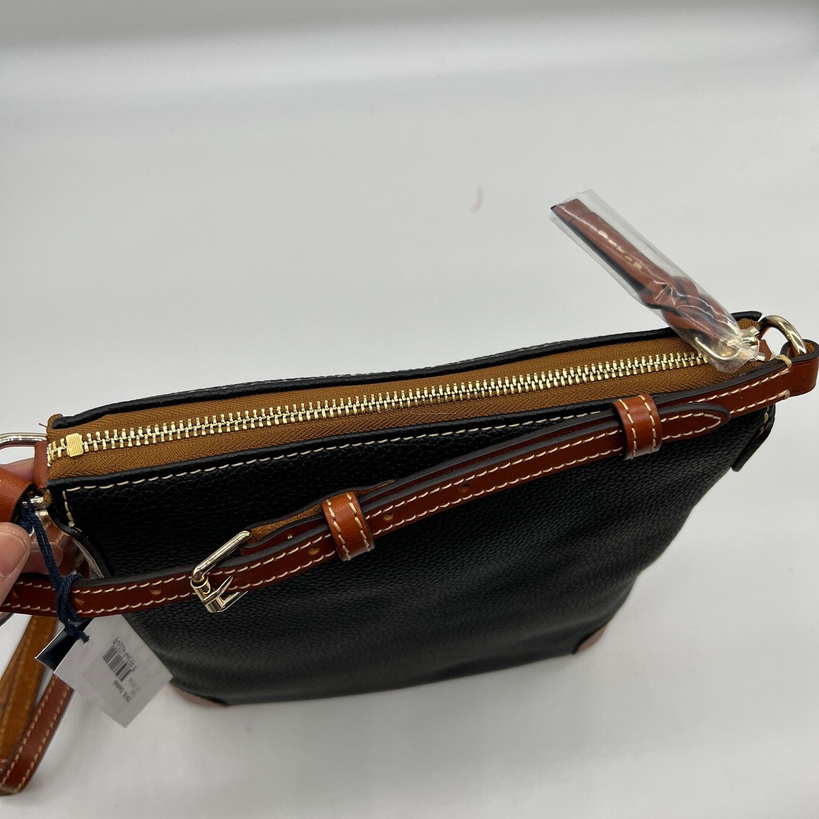 Dooney & Bourke Dooney & Bourke Pebble Leather Crossbody Purse Black Size ONE SIZE - 8 Thumbnail