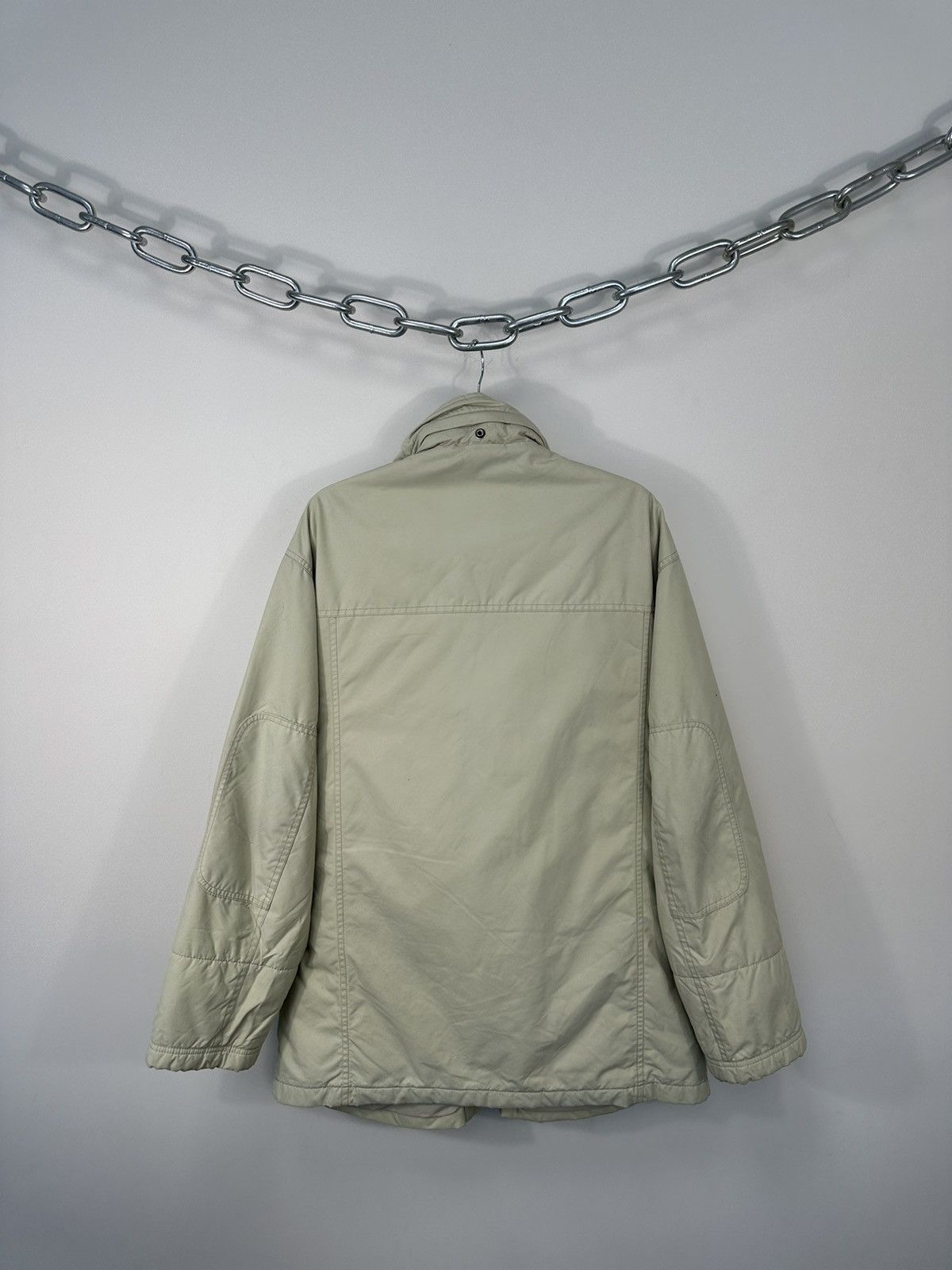 Fay Vintage Fay Stadium For Ema Cream Luxury Nylon Coat Jacket Size US L / EU 52-54 / 3 - 22 Thumbnail