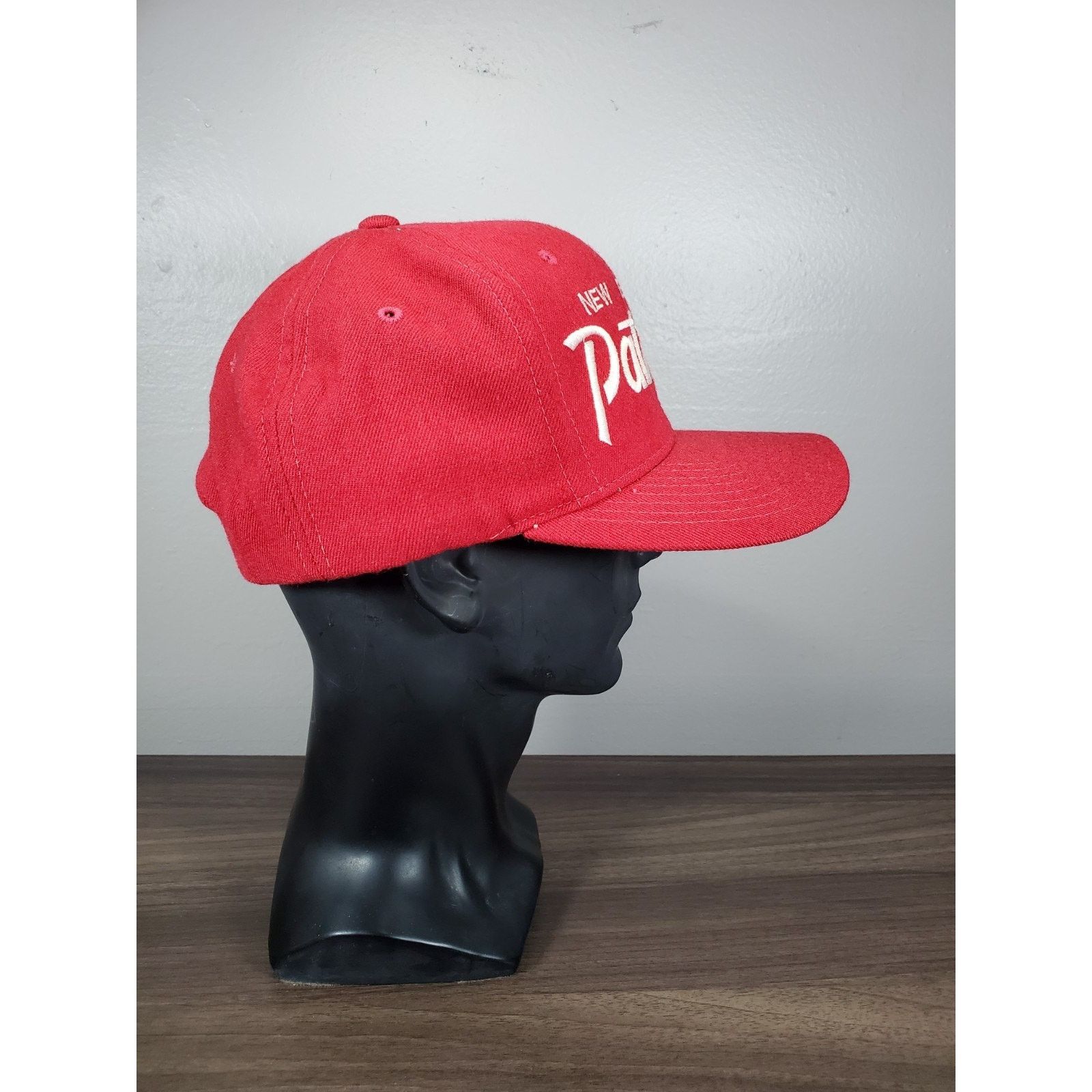 NFL × Sports Specialties × Vintage Vintage New England Patriots Script Hat Wool Snapback Cap Size ONE SIZE - 7 Thumbnail