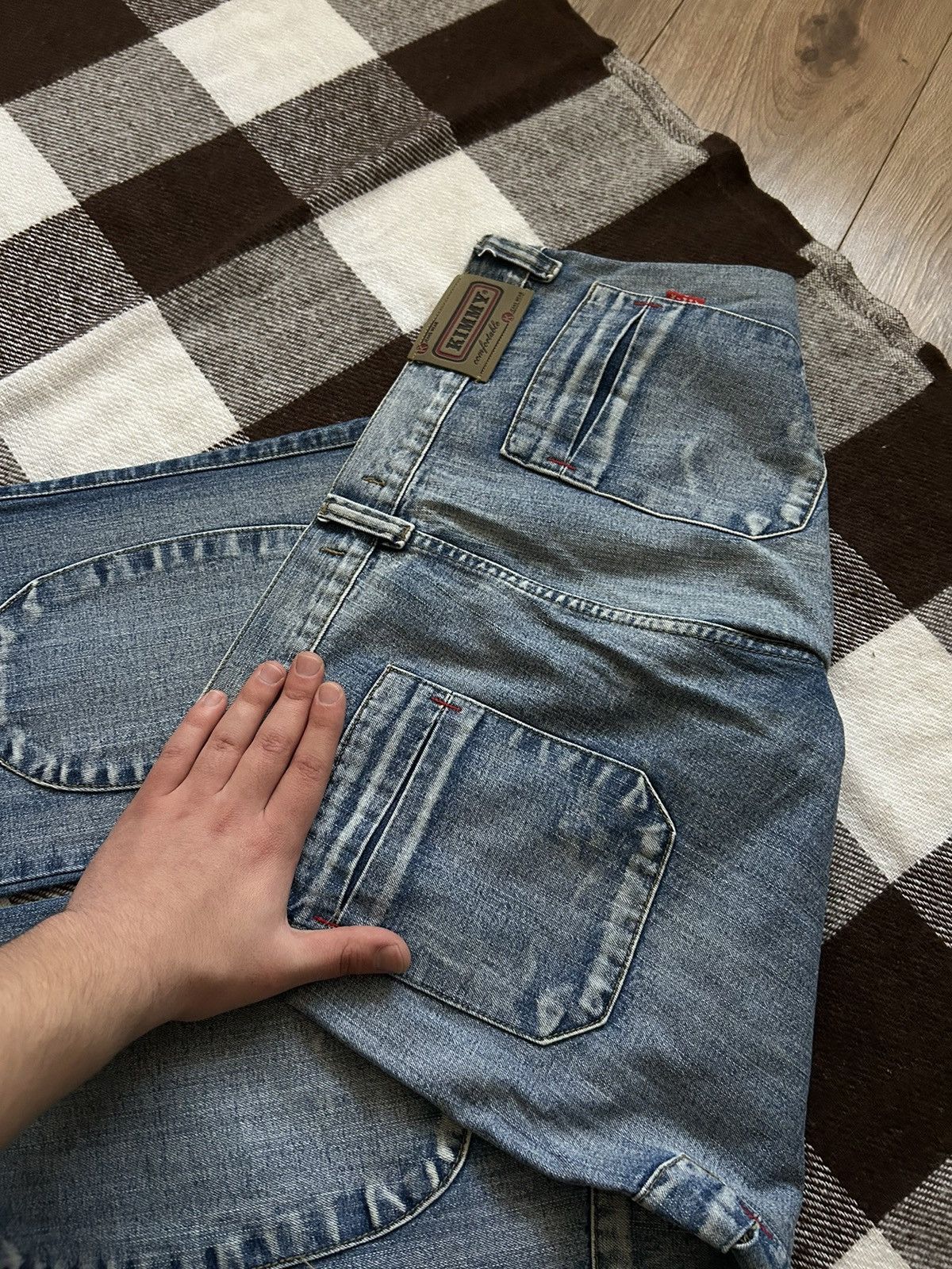 Japanese Brand Vintage Kimmy Biker jeans men’s avant-garden y2k Size US 36 / EU 52 - 4 Thumbnail