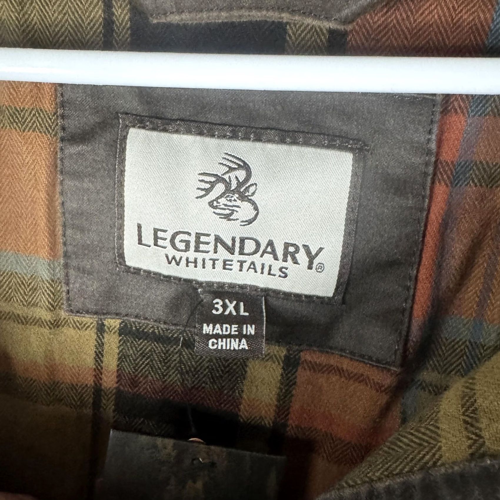 Vintage Legendary Whitetails Journeyman Shirt Jacket 3XL Waxed Canvas Shacket Mens Brown Cotton Blend Windbreaker Collection 6723 Size US XXL / EU 58 / 5 - 6 Thumbnail