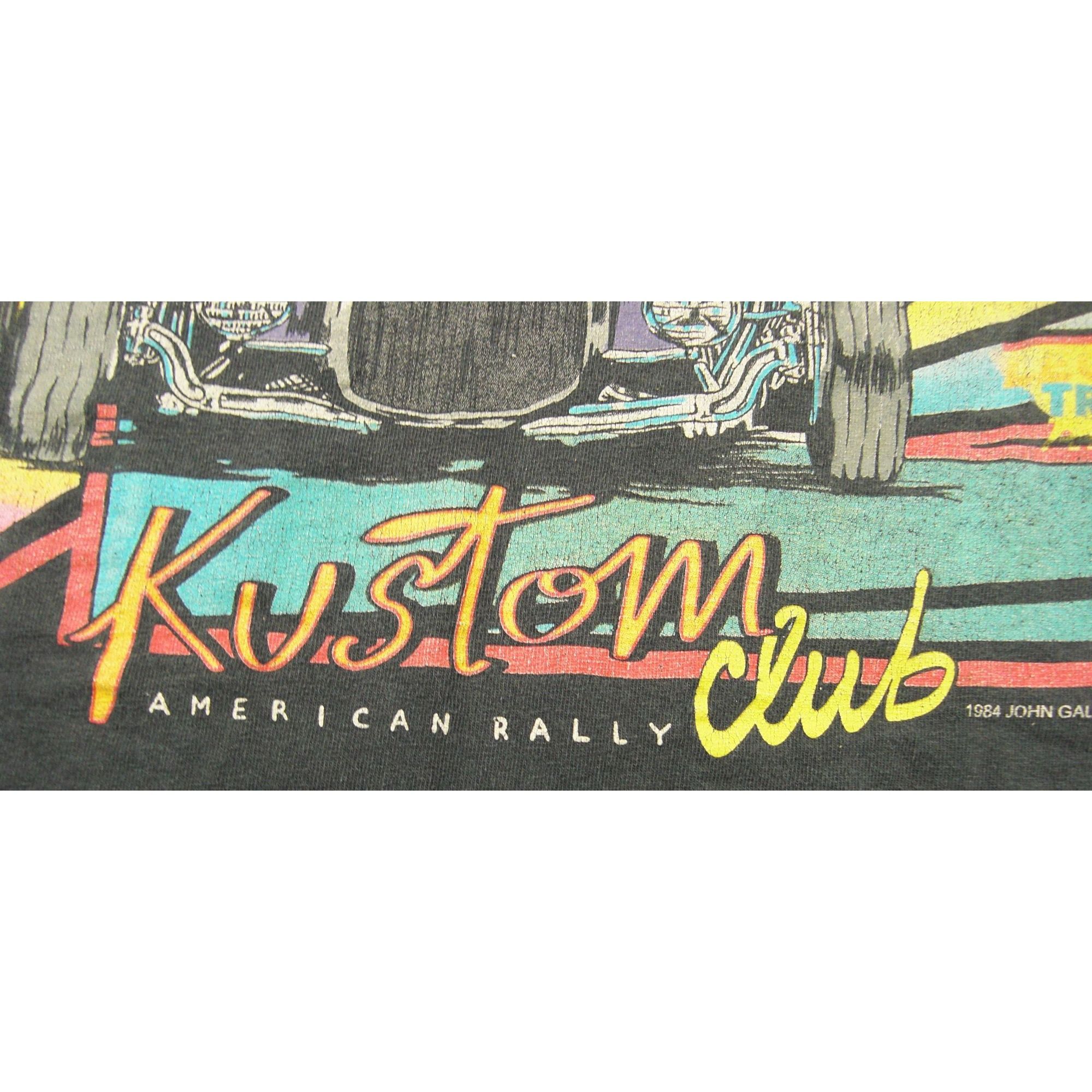 Other Vintage 1984 Thunder Kustom Club Graphic T-Shirt, Black, Siz Size US L / EU 52-54 / 3 - 3 Thumbnail