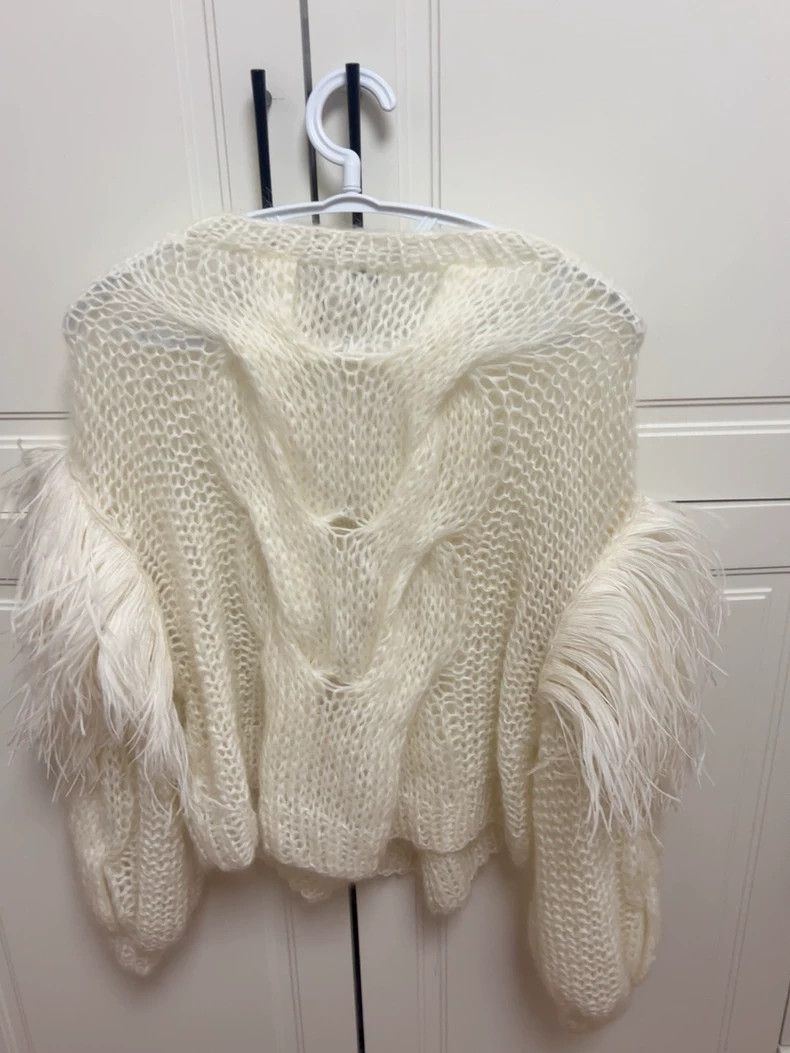Loewe LOEWE White sweater Size XS / US 0-2 / IT 36-38 - 2 Thumbnail