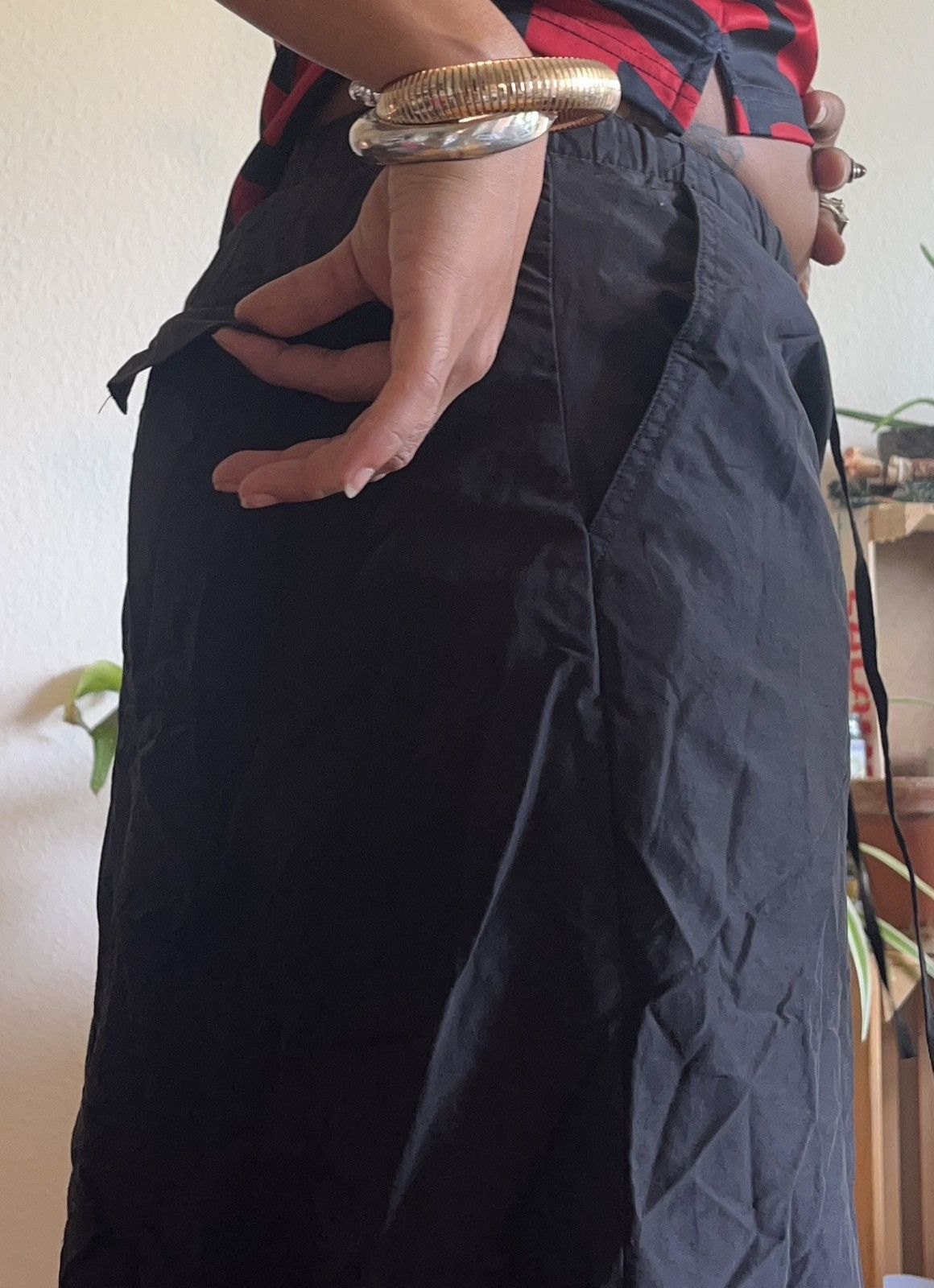 Mango BLACK CARGO SKIRT Size 26" / US 2 / IT 38 - 3 Thumbnail