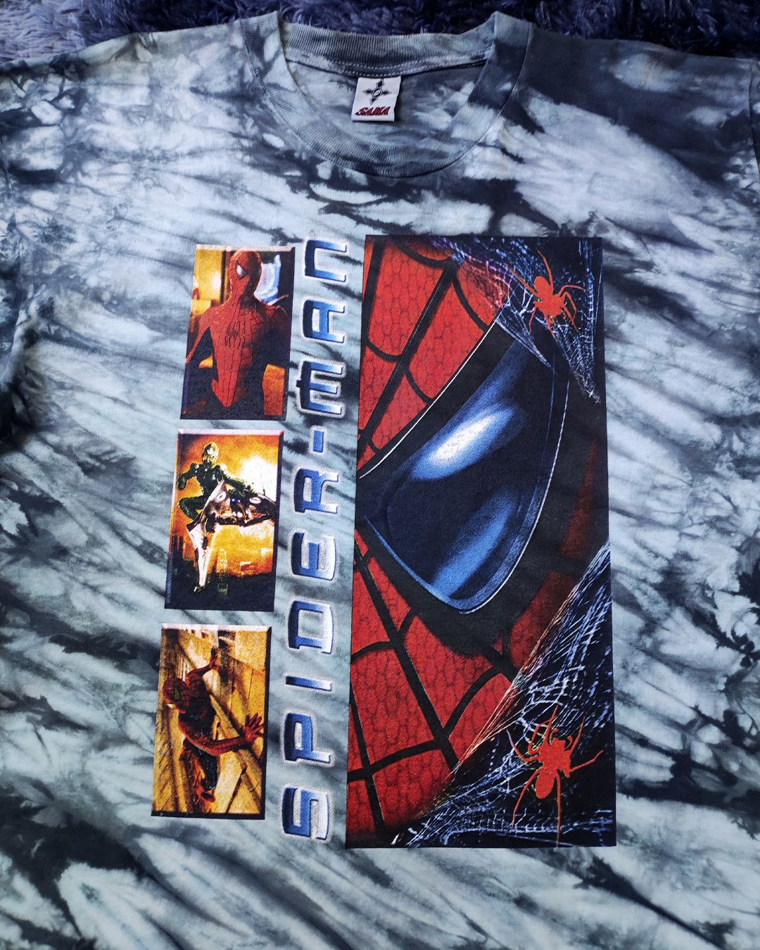 Marvel Comics × Vintage 2002 Spider-Man 1 mexican bootleg tie dye tee 🕷️ Size US XL / EU 56 / 4 - 5 Thumbnail
