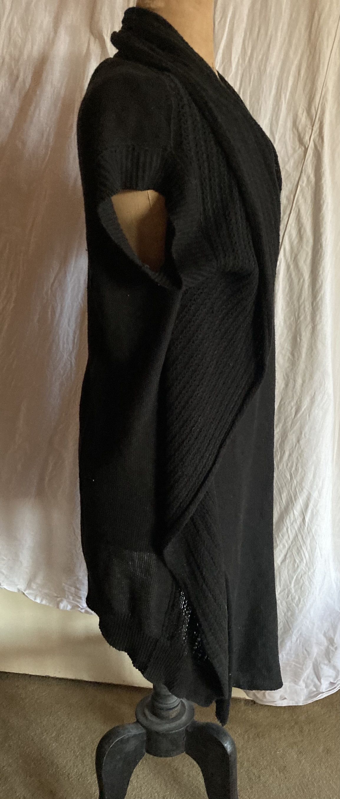 Y's Y's Yohji Yamamoto SS2004 Black Mixed Knit Cardigan Size3 Size M / US 6-8 / IT 42-44 - 7 Thumbnail