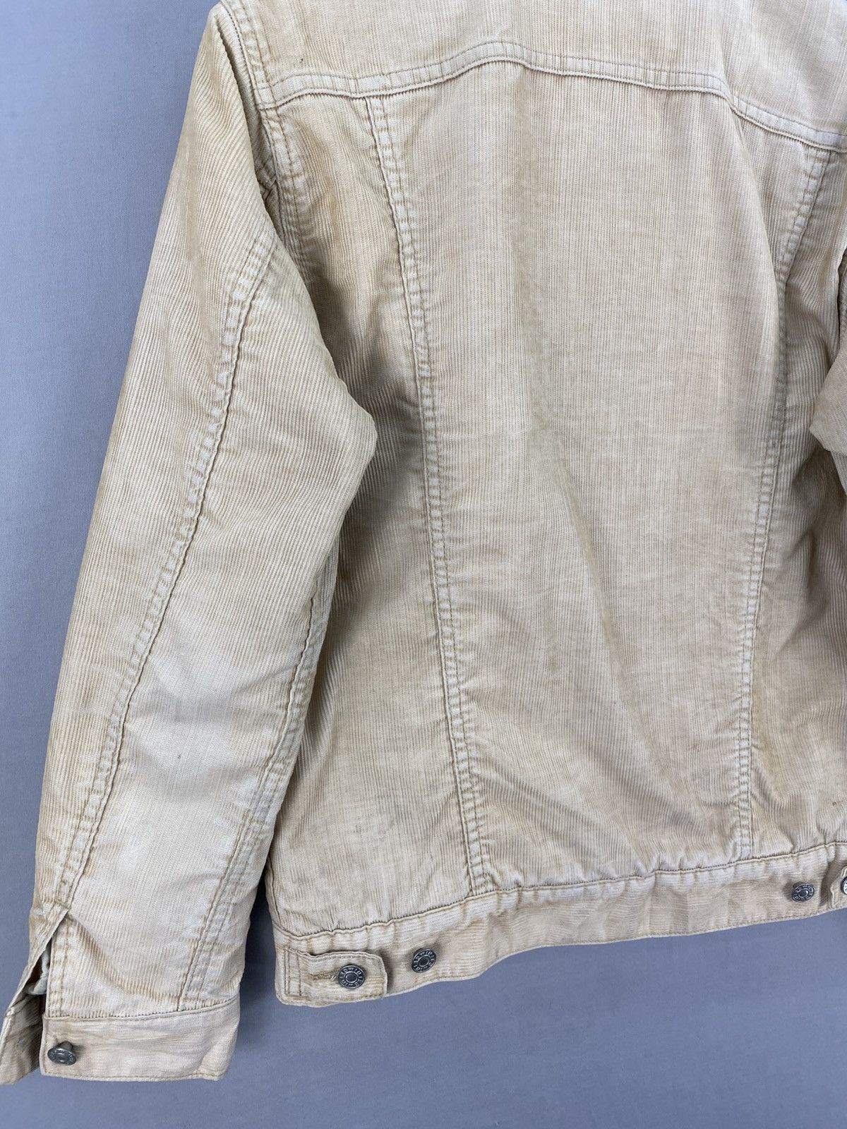 Edwin Vintage Y2K Edwin Sherpa Lining Corduroy Trucker Jacket Size US S / EU 44-46 / 1 - 6 Thumbnail