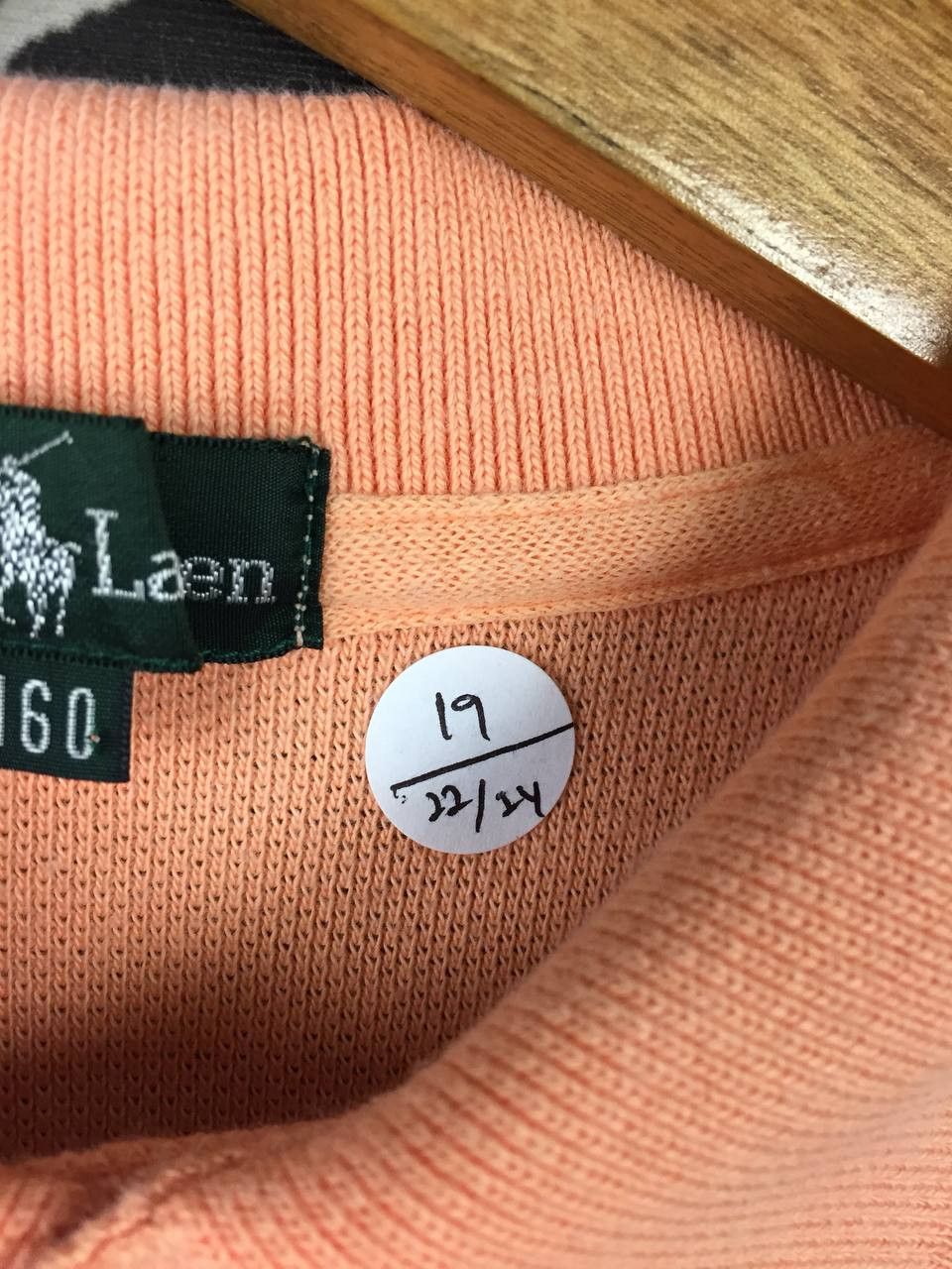 Ralph Lauren Vtg Ralph Lauren Small Pony Logo Peach Coral Pique Polo Tee Size US S / EU 44-46 / 1 - 10 Thumbnail