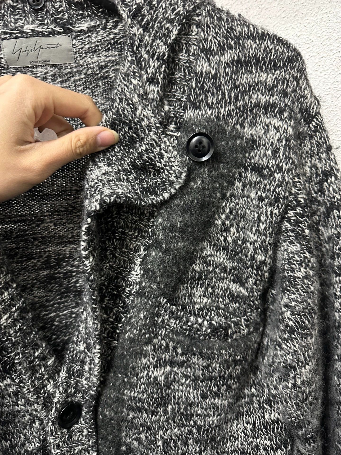 Yohji Yamamoto Yohji Yamamoto P.H. 2012AW Detachable Collar Knit Blazer Size US L / EU 52-54 / 3 - 3 Thumbnail