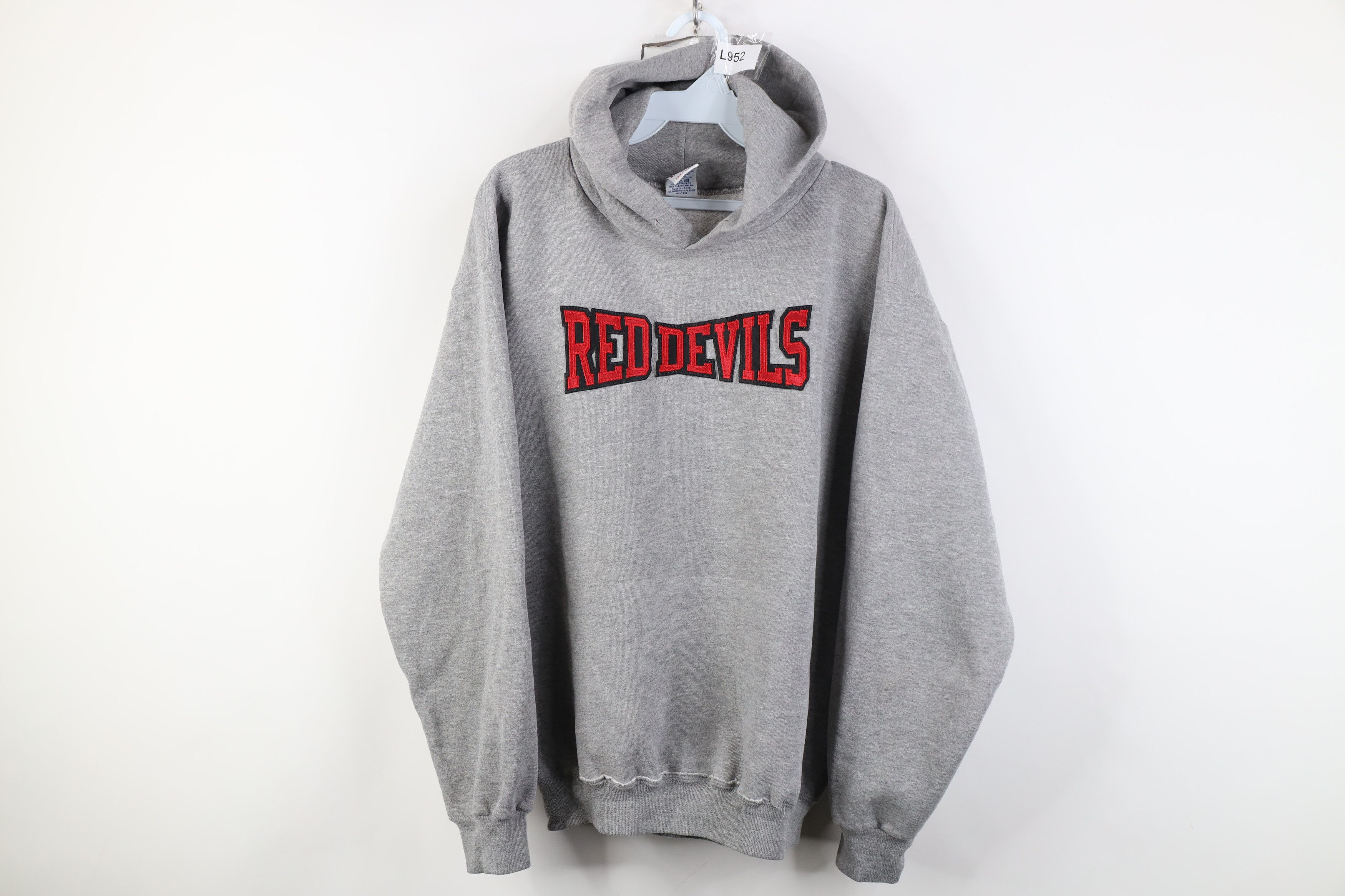 Russell Athletic Vintage Russell Athletic Red Devils Hoodie Sweatshirt Gray Size US M / EU 48-50 / 2 - 1 Thumbnail