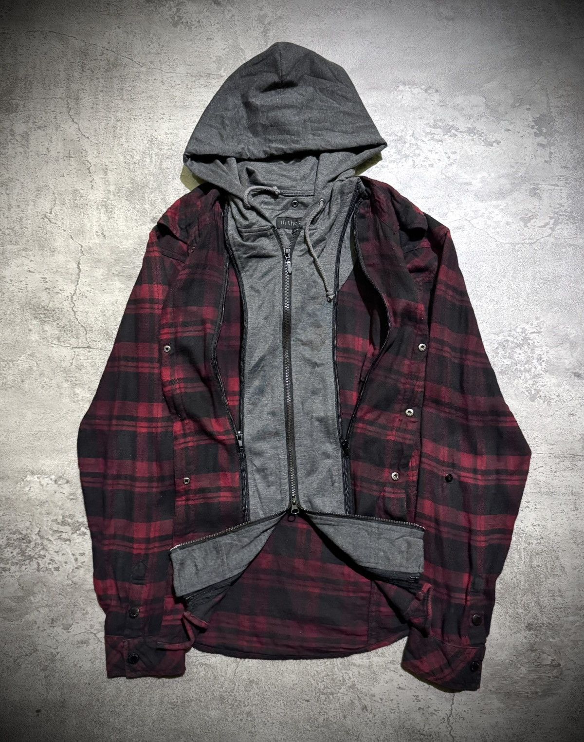 In The Attic IN THE ATTIC DOUBLE LAYER IFSIXWASNINE FLANNEL HOODED Size US L / EU 52-54 / 3 - 2 Thumbnail