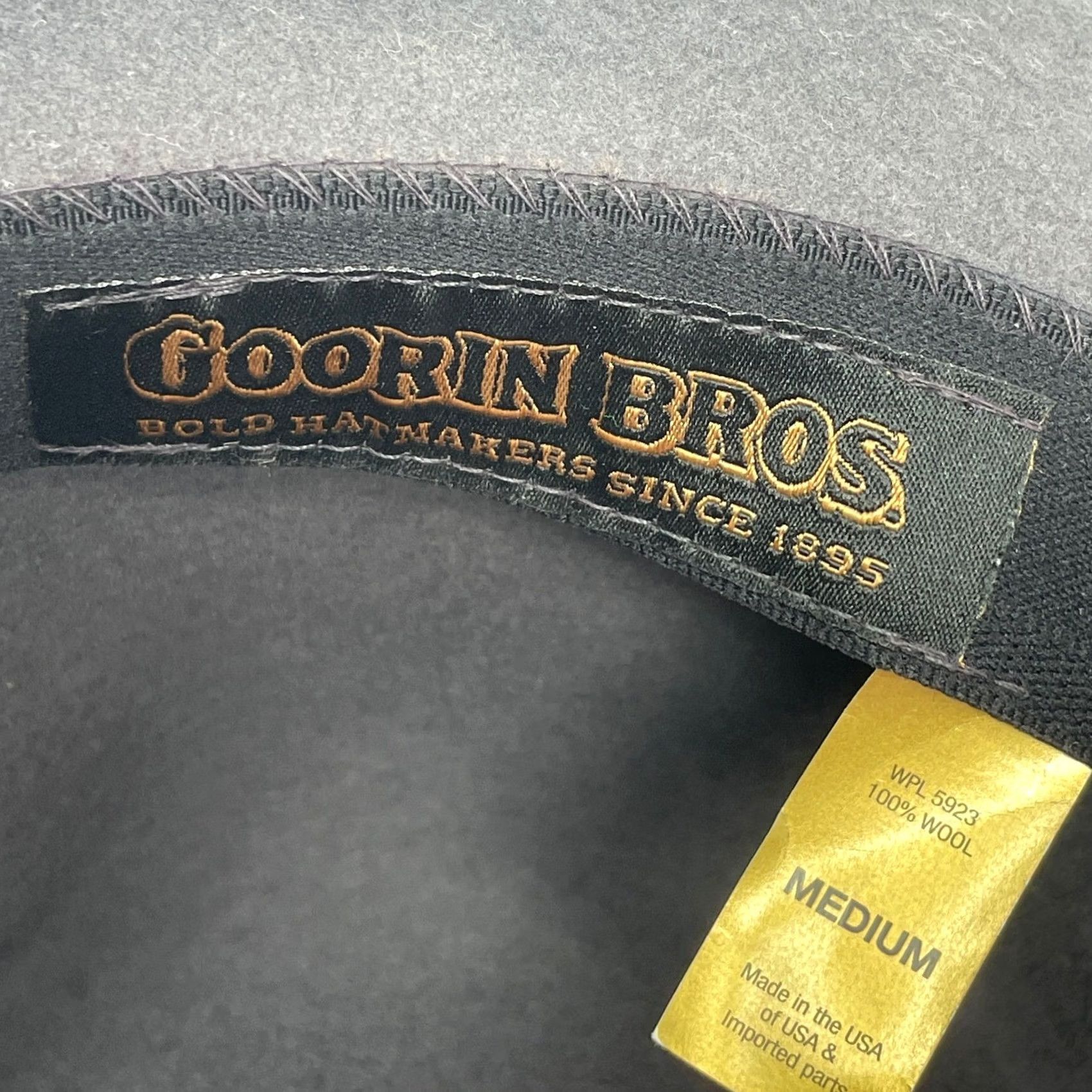 Goorin Bros. Goorin Bros Fedora Hat Adult M Gray 100% Wool USA Made Dapper Indie Men Size ONE SIZE - 5 Thumbnail