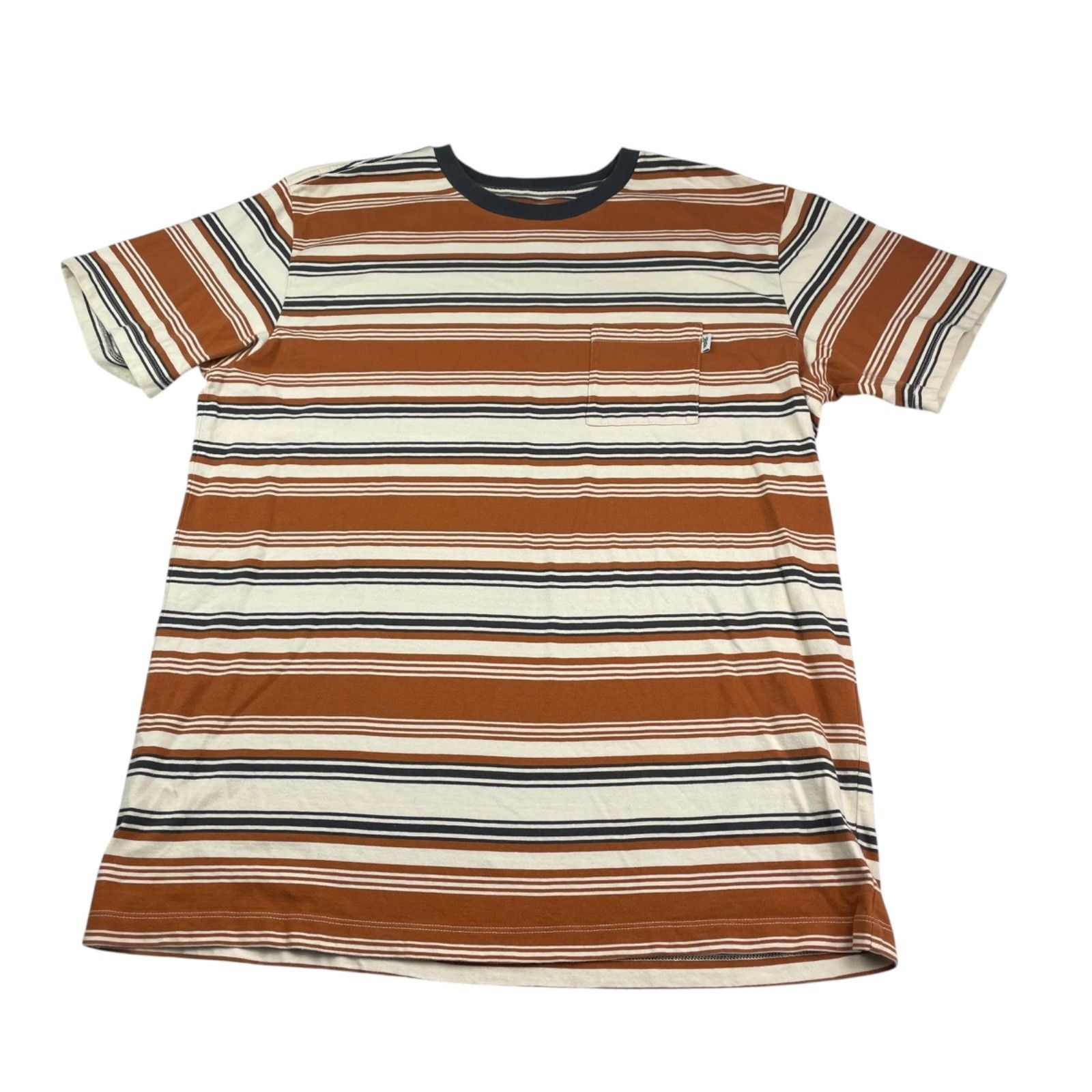 Katin Katin Men's 100% Cotton S/S Pocket T-Shirt Brown/Black/Beige Size US L / EU 52-54 / 3 - 2 Thumbnail