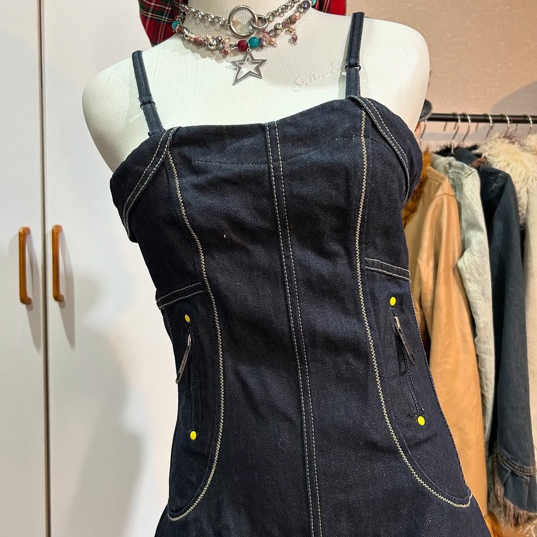 Diesel Dark-wash denim mini dress Size XS / US 0-2 / IT 36-38 - 2 Thumbnail