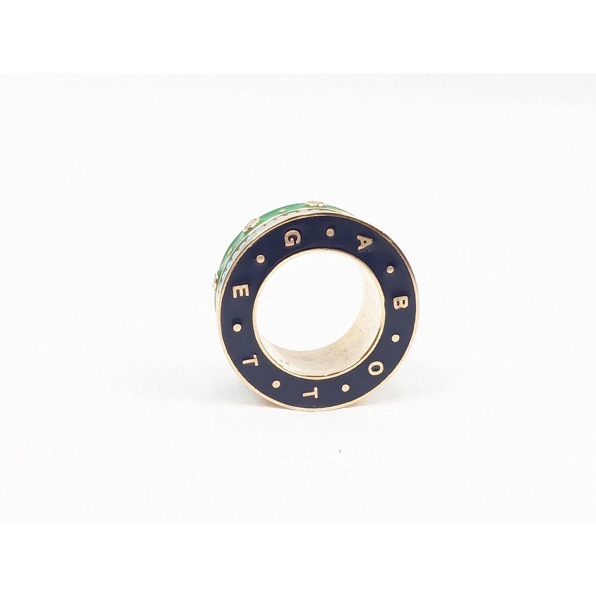 Bottega Veneta o1rshd1 Size: 13 / Ring in Gold Silver Turquoise Size ONE SIZE - 9 Thumbnail