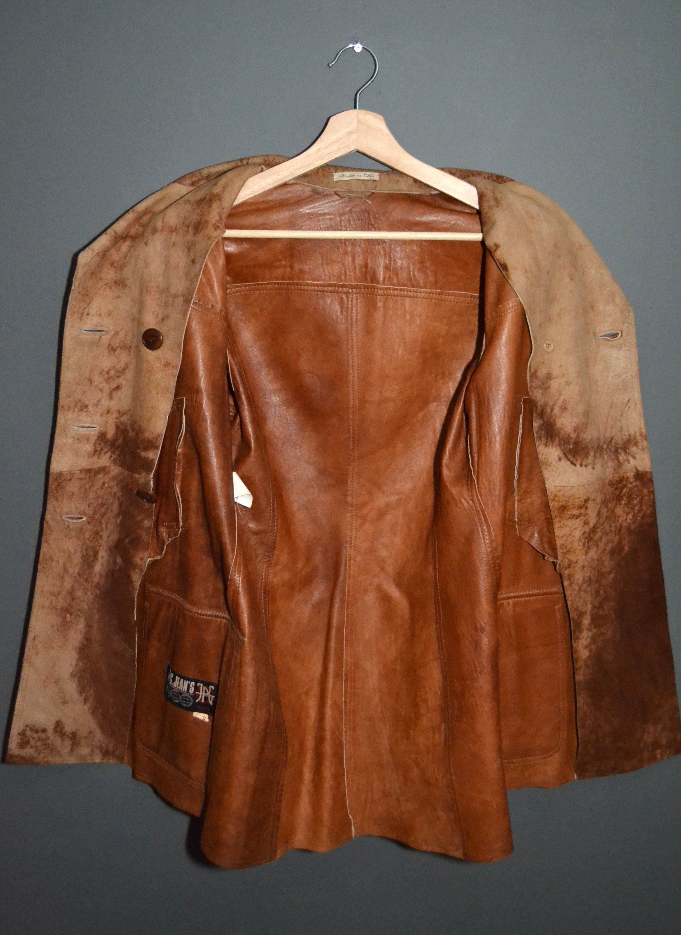 Jean Paul Gaultier Jean Paul Gaultier 1990s Leather Suit Jacket Pants 42 44 Size M / US 6-8 / IT 42-44 - 11 Thumbnail